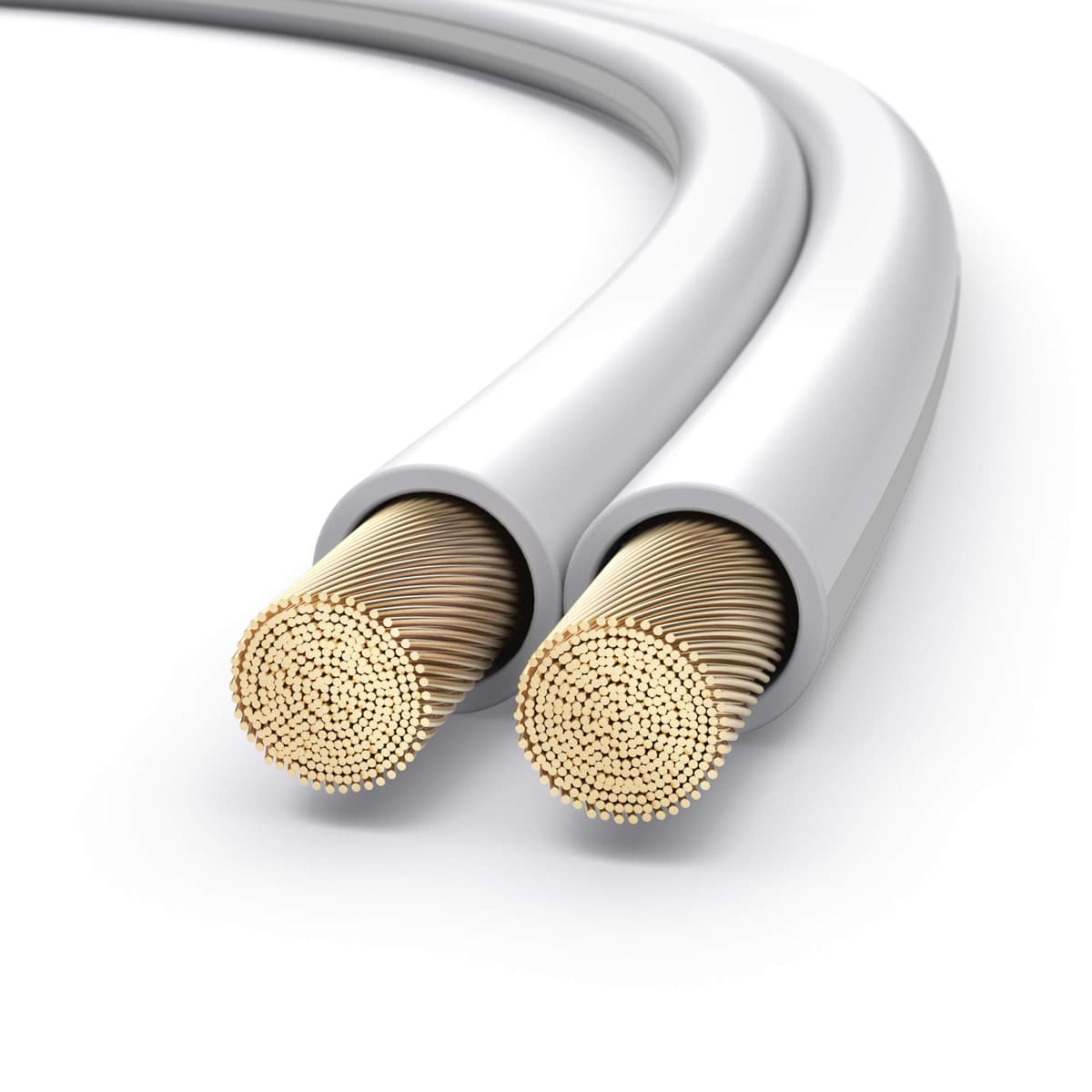 PureLink Speaker Cable OFC 2 x 2.50 mm² (0.20 mm) 20.0 m White Set of 8 Banana Plugs — view 2