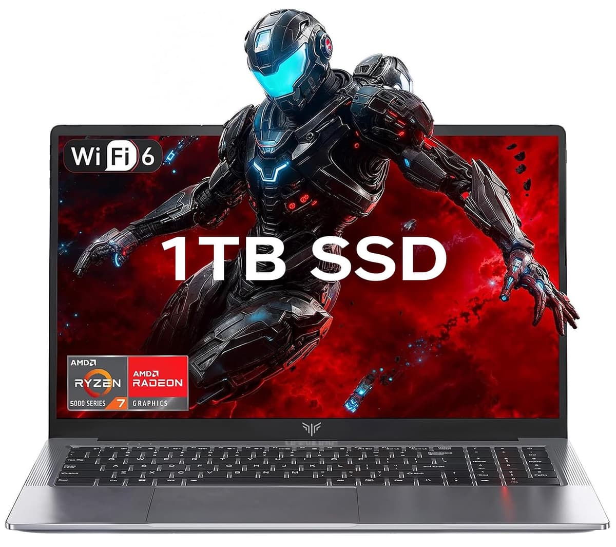 KAIGERR Light Gaming Laptop, 1TB NVMe SSD 16GB RAM Laptop Computer with AMD Ryzen 7 5825U(8C/16T, Up to 4.5GHz), 15.6inch Windows 11 Laptop, Radeon RX Vega 8 Graphics,WiFi 6 for Creative & Business