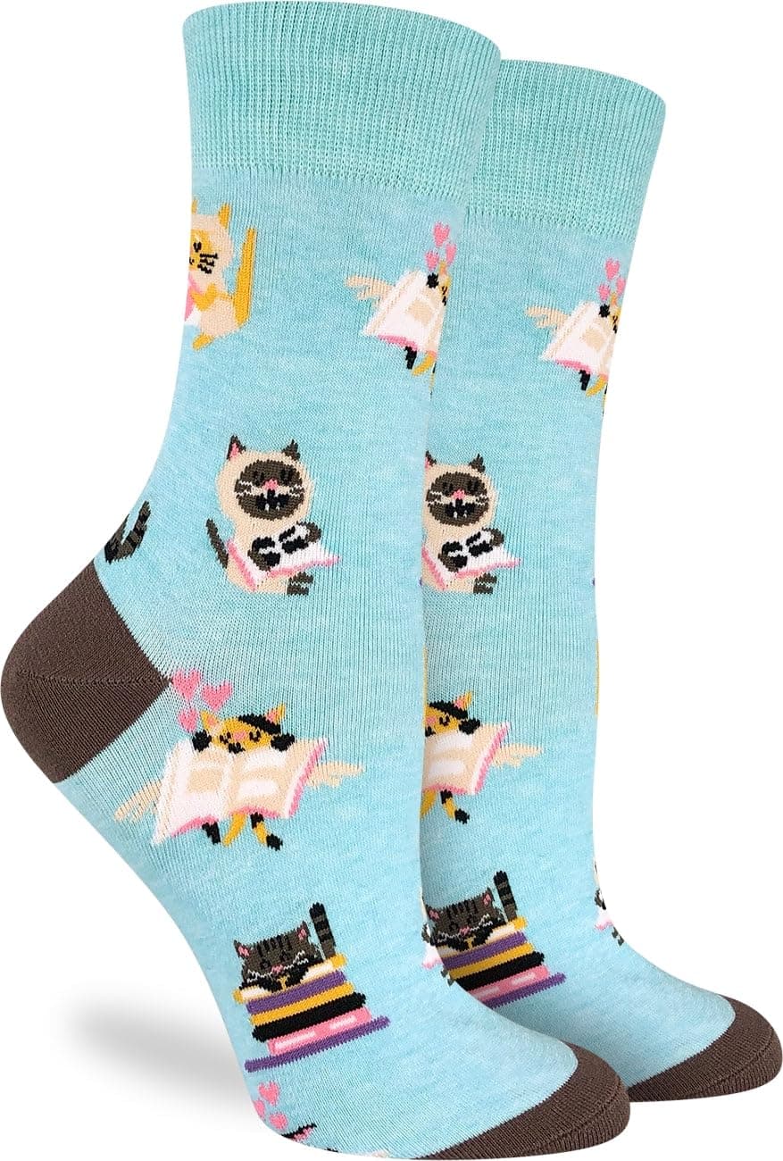 Good Luck Sock Women's Floral Dinosaurs Socks, Shoe Size 5-9 — view 248