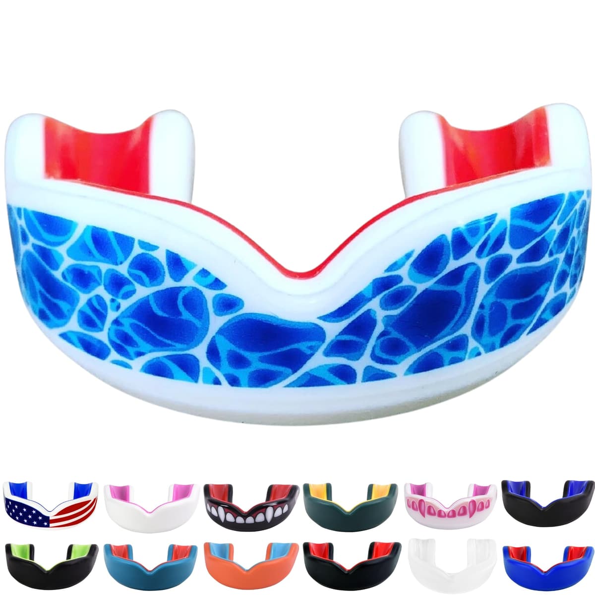 Oral Mart Vampiro colmillo Protector bucal con Estuche ventilado para Karate, Boxeo, Combate, Taekwondo — view 11