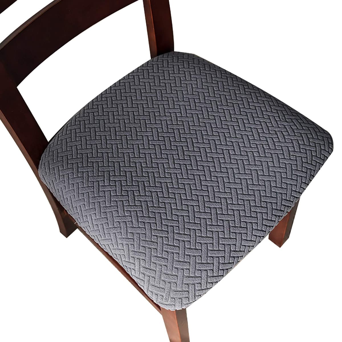 Genina Seat Covers for Dining Room Chair Seat Slipcovers Kitchen Chair Covers (Taupe, 4 Pcs) — view 27
