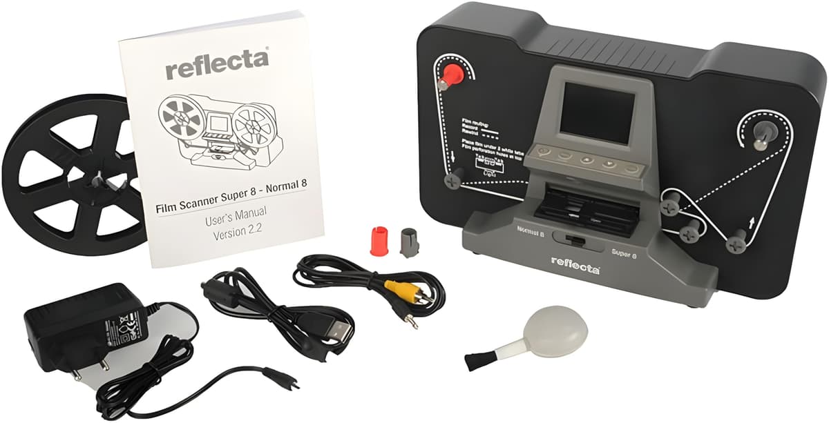 Reflecta Escáner de Película Super 8 y Normal 8: Sensor CMOS 3.53MP, Resolución 1440x1080p a 20fps, Pantalla LCD 2.4'', Corrección de Exposición Auto/Manual, USB 2.0, Digitalización HD MP4 — view 4