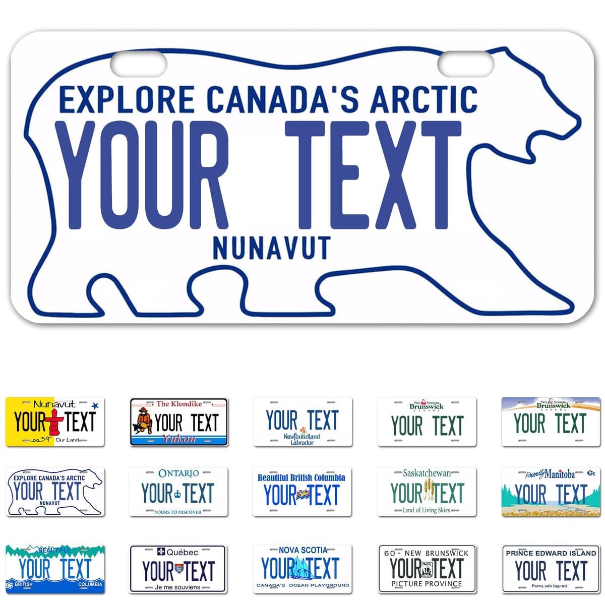 Alberta License Plate, 6"×12" Custom License Plate — view 22