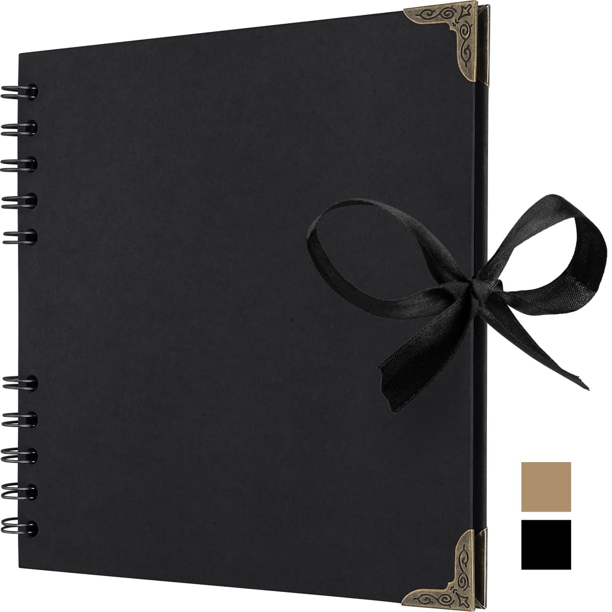 Bstorify Scrapbook Photo Albums 60 Pages (21 x 21 cm) Brown Thick Kraft Paper Scrap Book Ideal for Your Scrapbooking Albums Art & Craft Projects — view 19