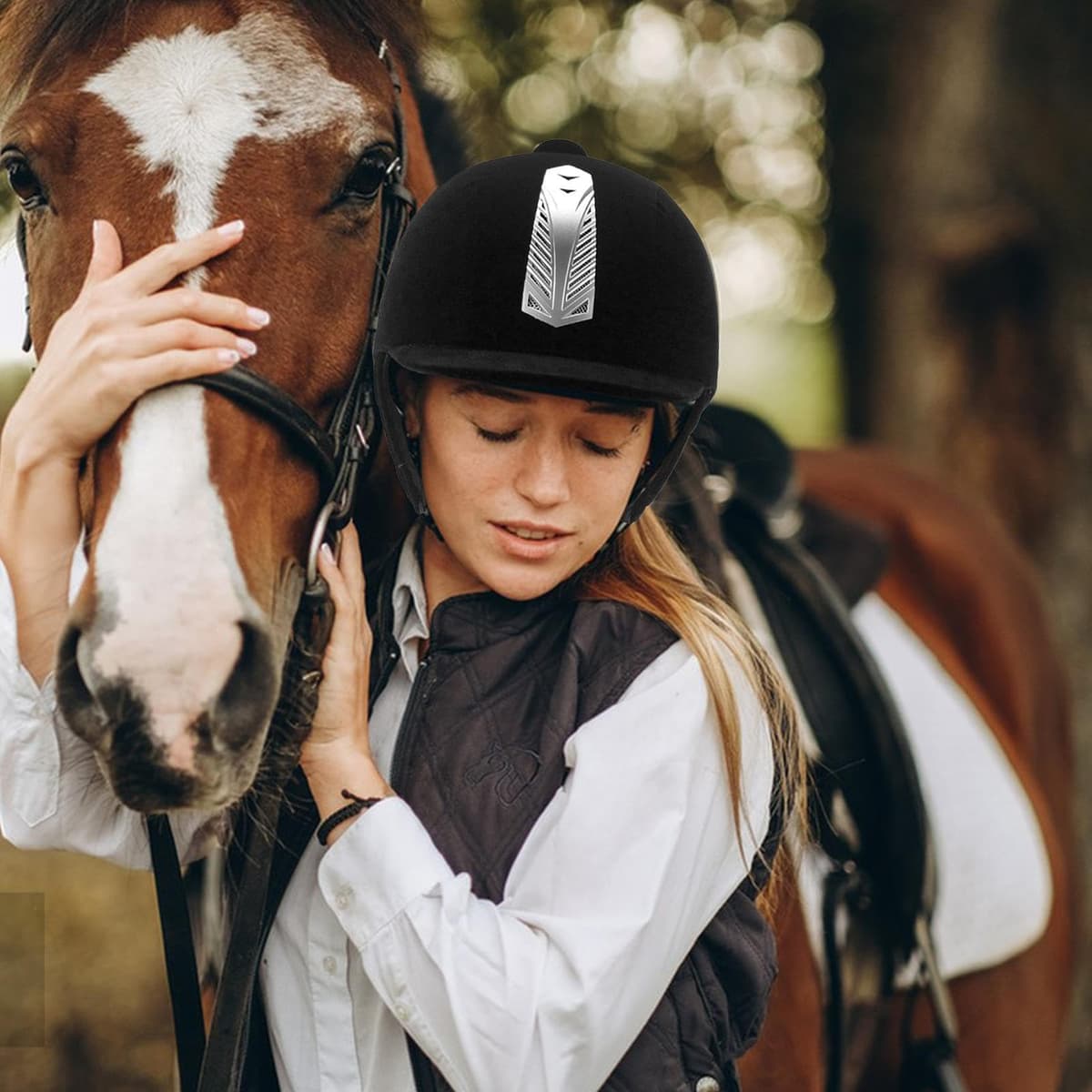 Sombrero para Montar a Caballo,Sombrero de Seguridad Ecuestre,Gorro Ajustable para Montar a Caballo para Hombres y Mujeres - Gorros de Seguridad para Jinetes ecuestres Transpirables para — view 2