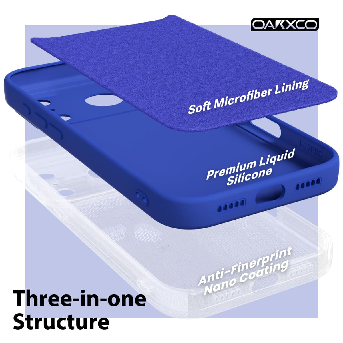 oakxco for iPhone 17 Pro Max Phone Case Liquid Silicone, Cute Thin Slim Grip Soft Rubber Gel for Women Men, Smooth Matte TPU Plain Solid Color Girly Simple Case with Camera Cover, Light Pink — view 116