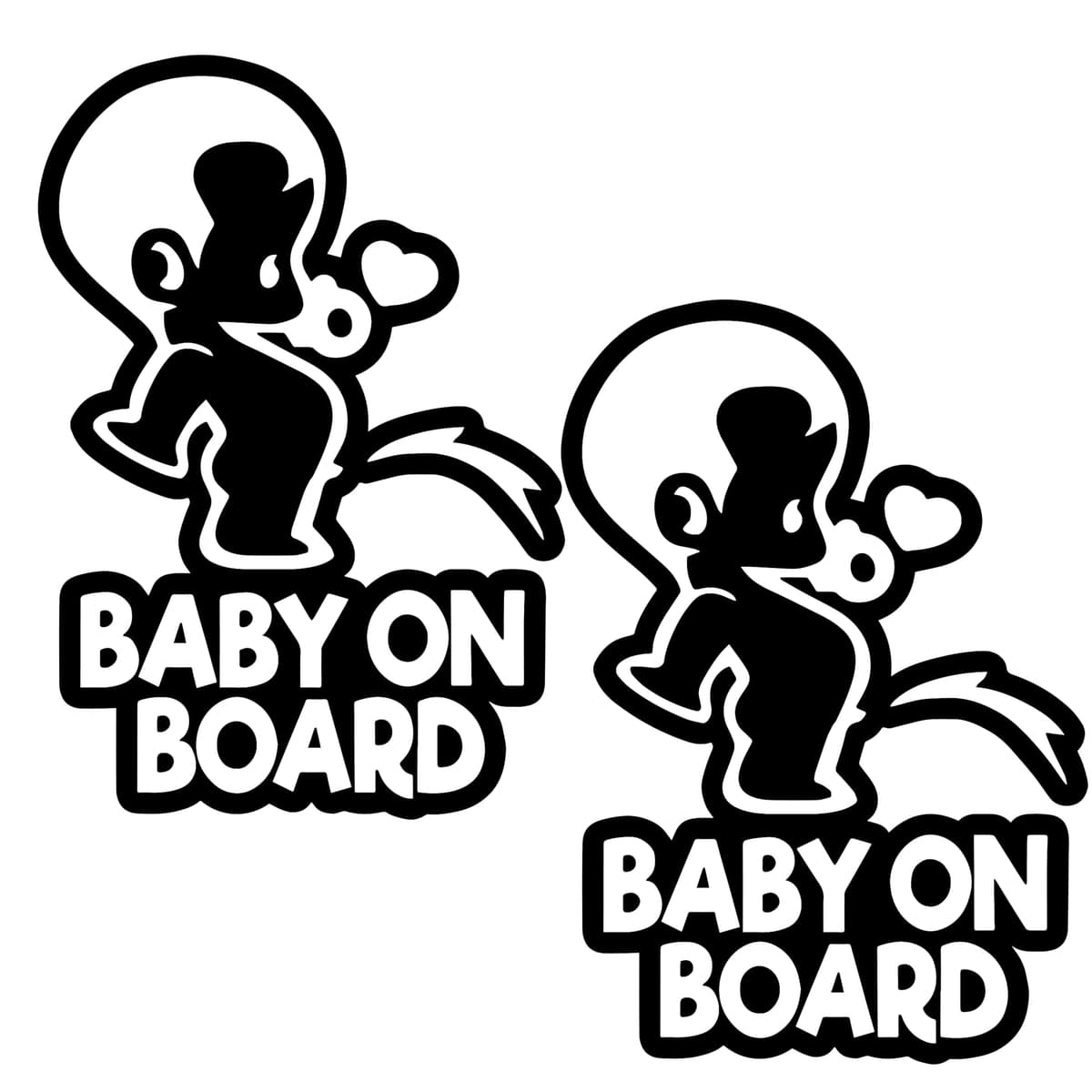 TOTOMO # ALI-020 Etiqueta adhesiva de bebé a bordo Signo de aviso de seguridad para autoventa - Seeling Baby Boy — view 16
