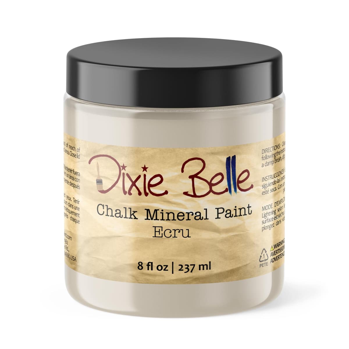 Dixie Belle Paint Company Chalk Finish Furniture Paint - Caviar (32oz) - Matte Black Chic Chalk Mineral DIY Furniture Paint — view 152
