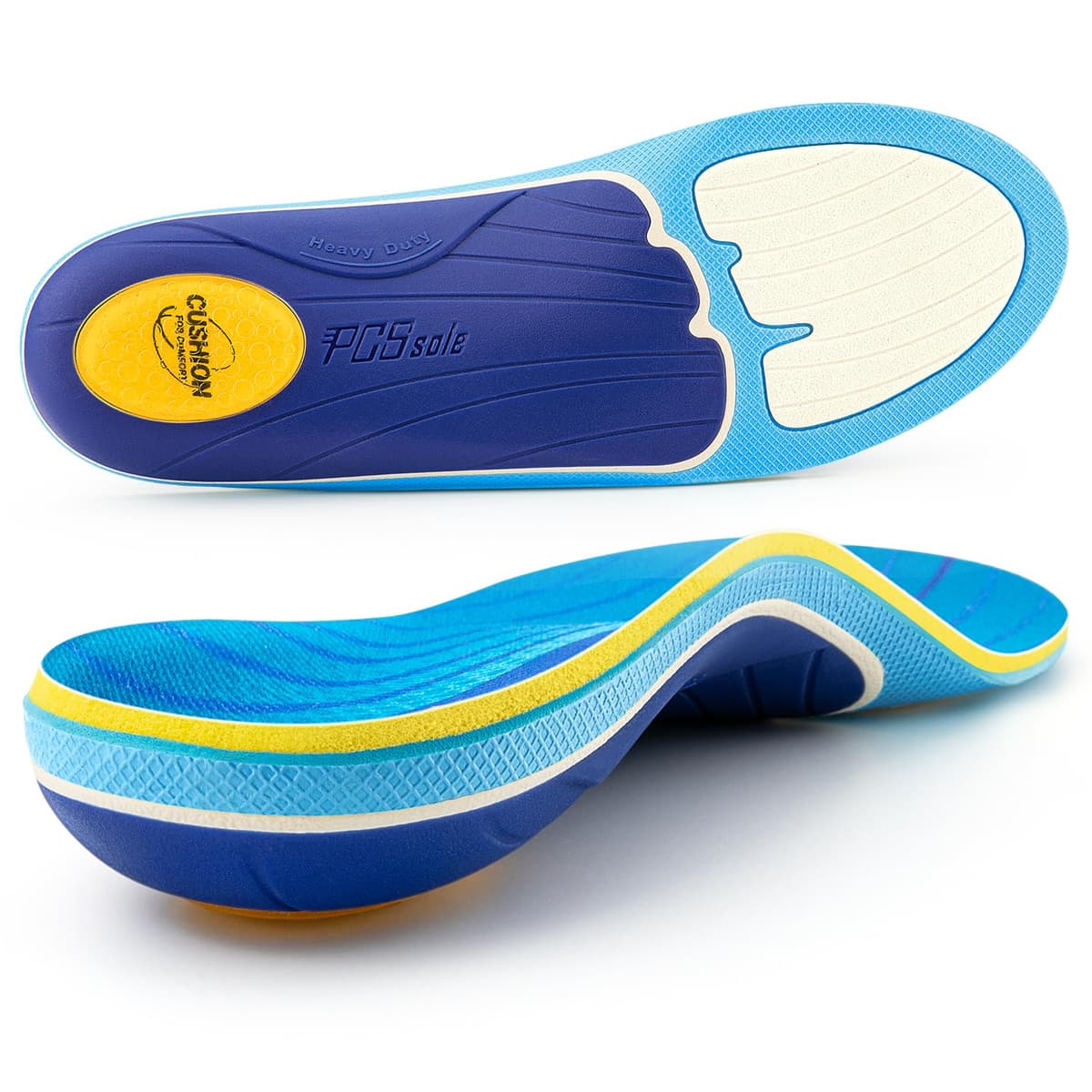 PCSsole Plantillas Ortopédicas, Plantillas Para Espolón Calcáneo, Pies Planos, Dolor De Pies, Soporte Del Arco, Plantillas Ortopédicas Cómodas Para Hombres Y Mujeres. — view 9