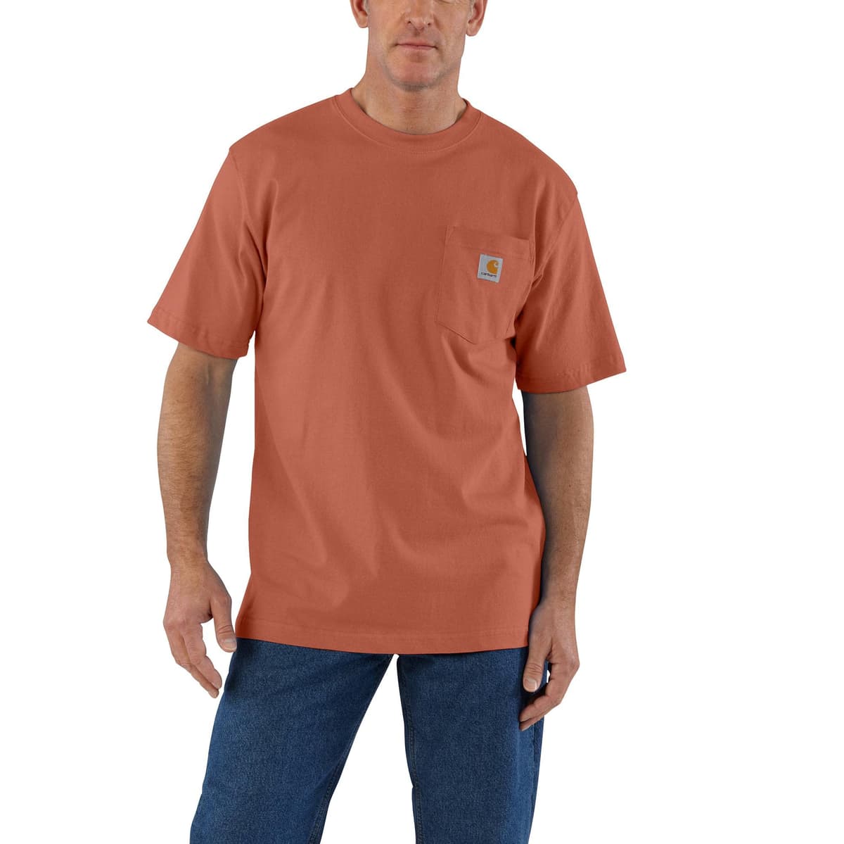 Carhartt Mens Loose Fit Heavyweight Short-Sleeve Pocket T-Shirt (Also Available in Big & Tall) CloseoutWork Utility T-Shirt — view 28