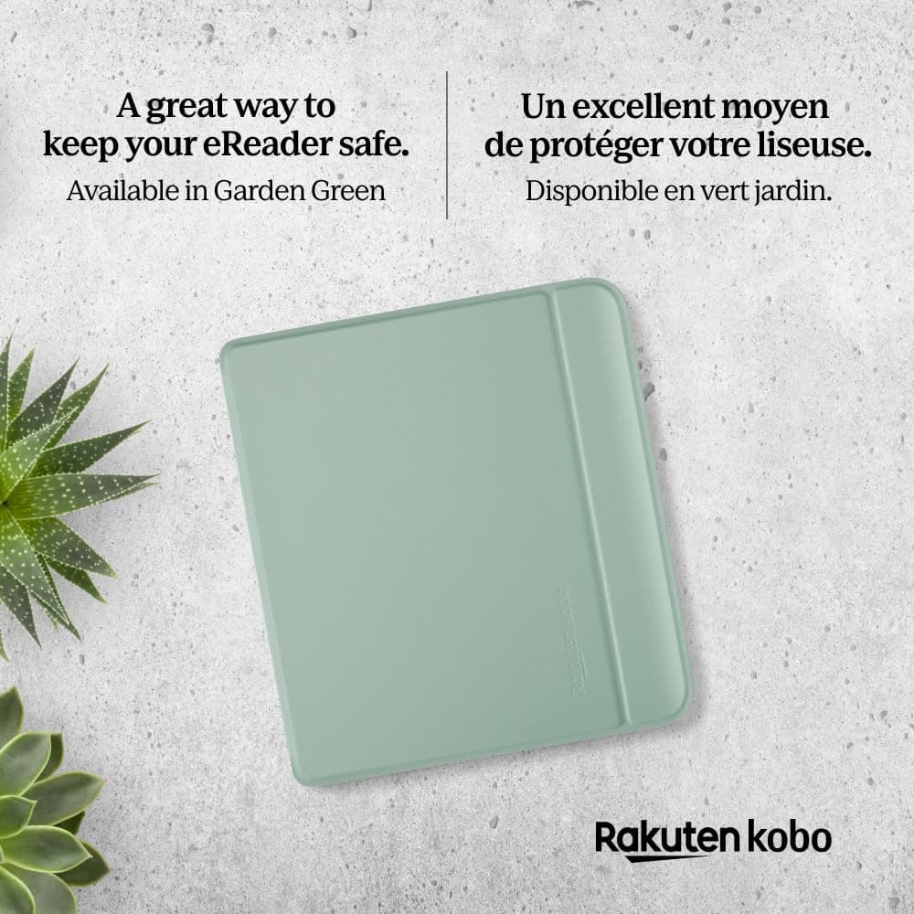Kobo Funda para móvil Libra Color | Jardín Verde básico | Tecnología Sleep/Wake | Built-in 2-Way Stand | Piel Vegana | Compatible con eReader de 7" Kobo Libra Color — view 5