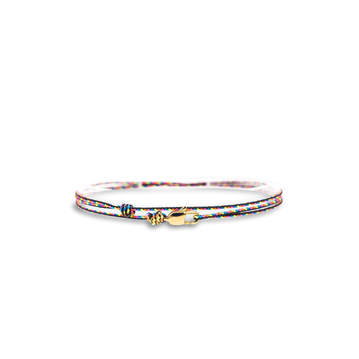 Made by Nami Pulsera Fina para Hombres y Mujeres con Cierre de Mosquetón Hecha a Mano - Joyería Marítima para Surfistas - Pulsera de Tela Minimalista - 100% Impermeable y Ajustable (Vino Rojo Negro) — view 25