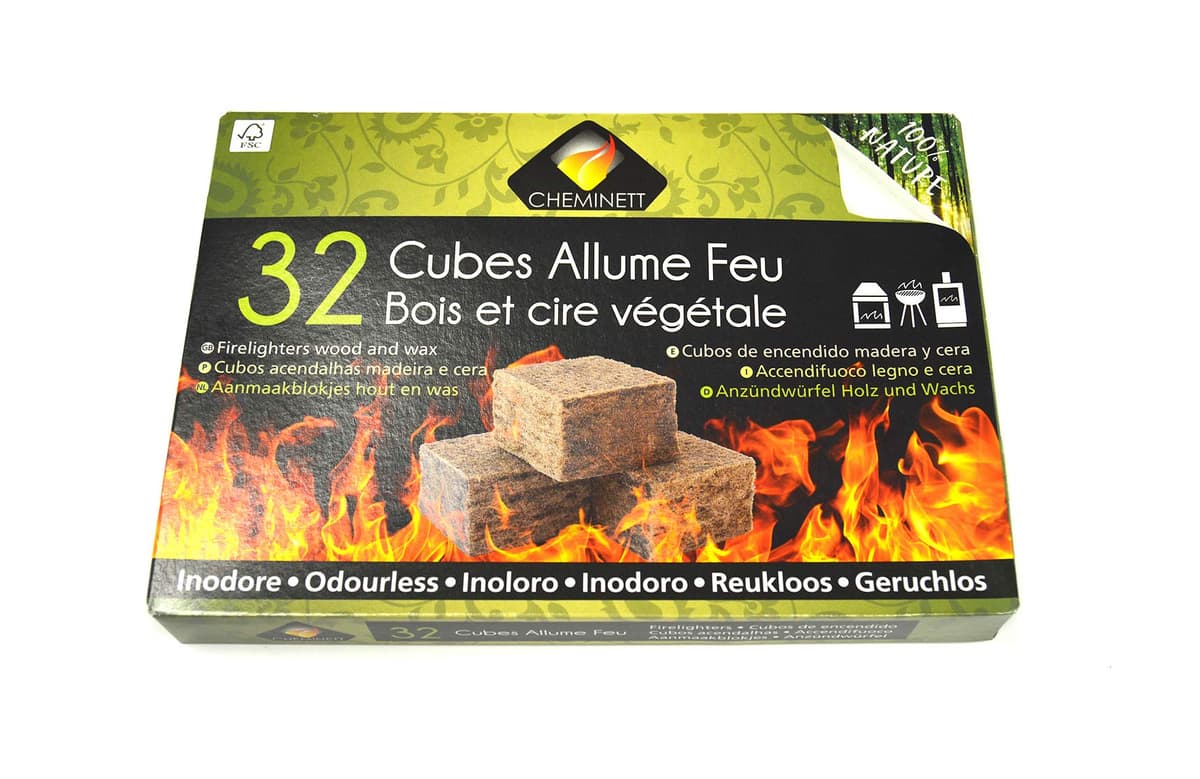 CHEMINETT 15751-32 Cubos Encendido precortados Cheminett naturales para encender chimeneas, estufas y barbacoas — view 10