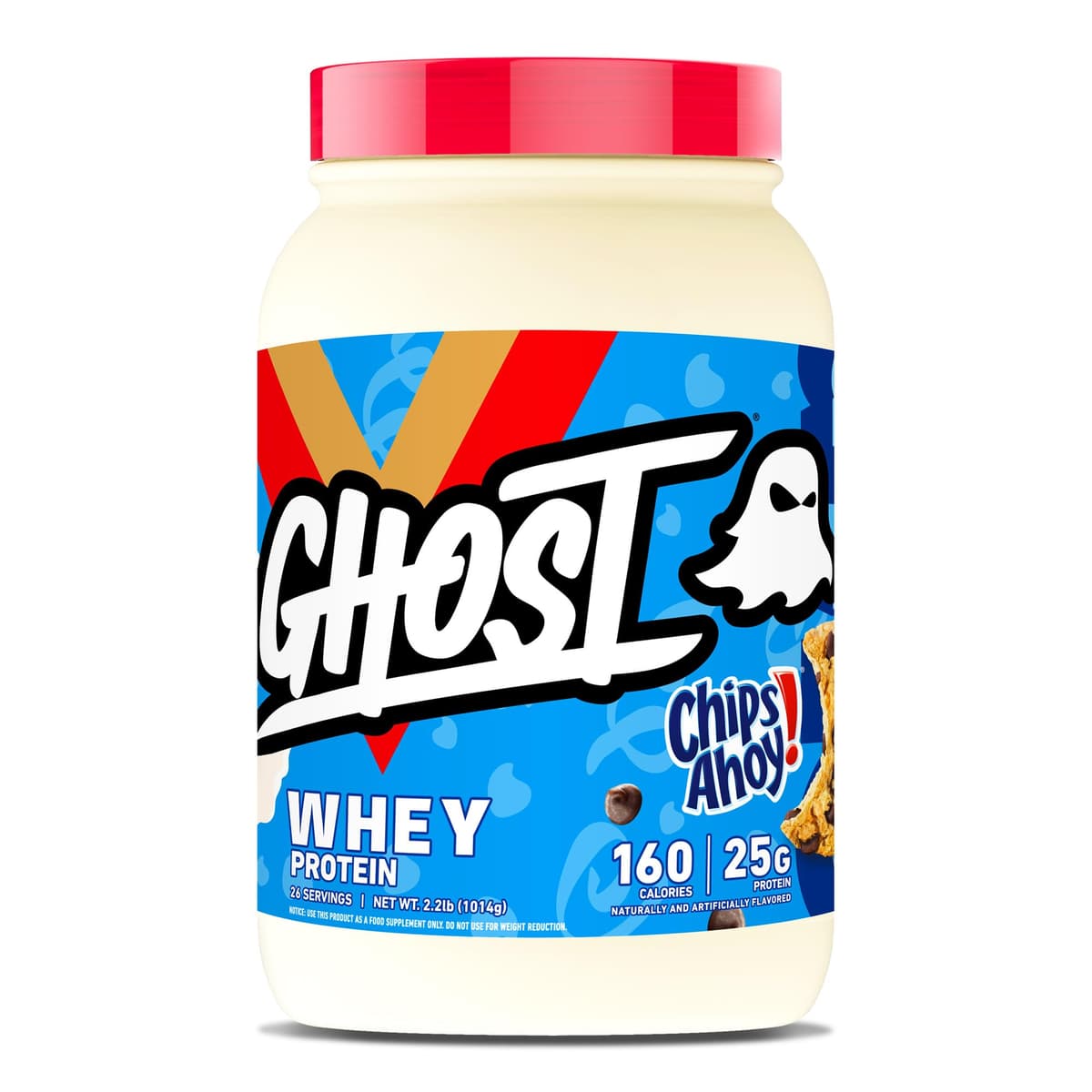 GHOST Whey Protein Powder, Nutter Butter - 2LB, 26G of Protein - Whey Protein Blend - ­Post Workout Fitness & Nutrition Shakes, Smoothies, Baking & Cooking - Cookie Pieces Inside — view 4