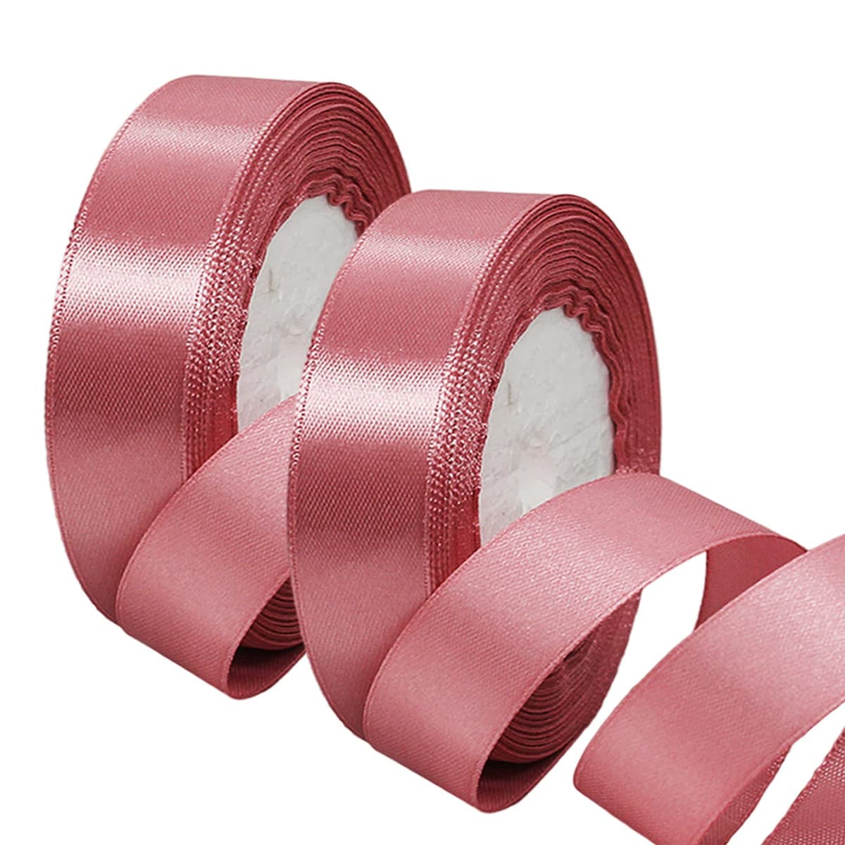 40mm Wide White Ribbon Thick Wedding Car Ribbon 22m, 1.5 inch Thick White Satin Ribbon for Gift Wrapping Wedding Car Christmas Birthday Cake Hair Bow Florist Bouquet Crafts Decorations — view 165