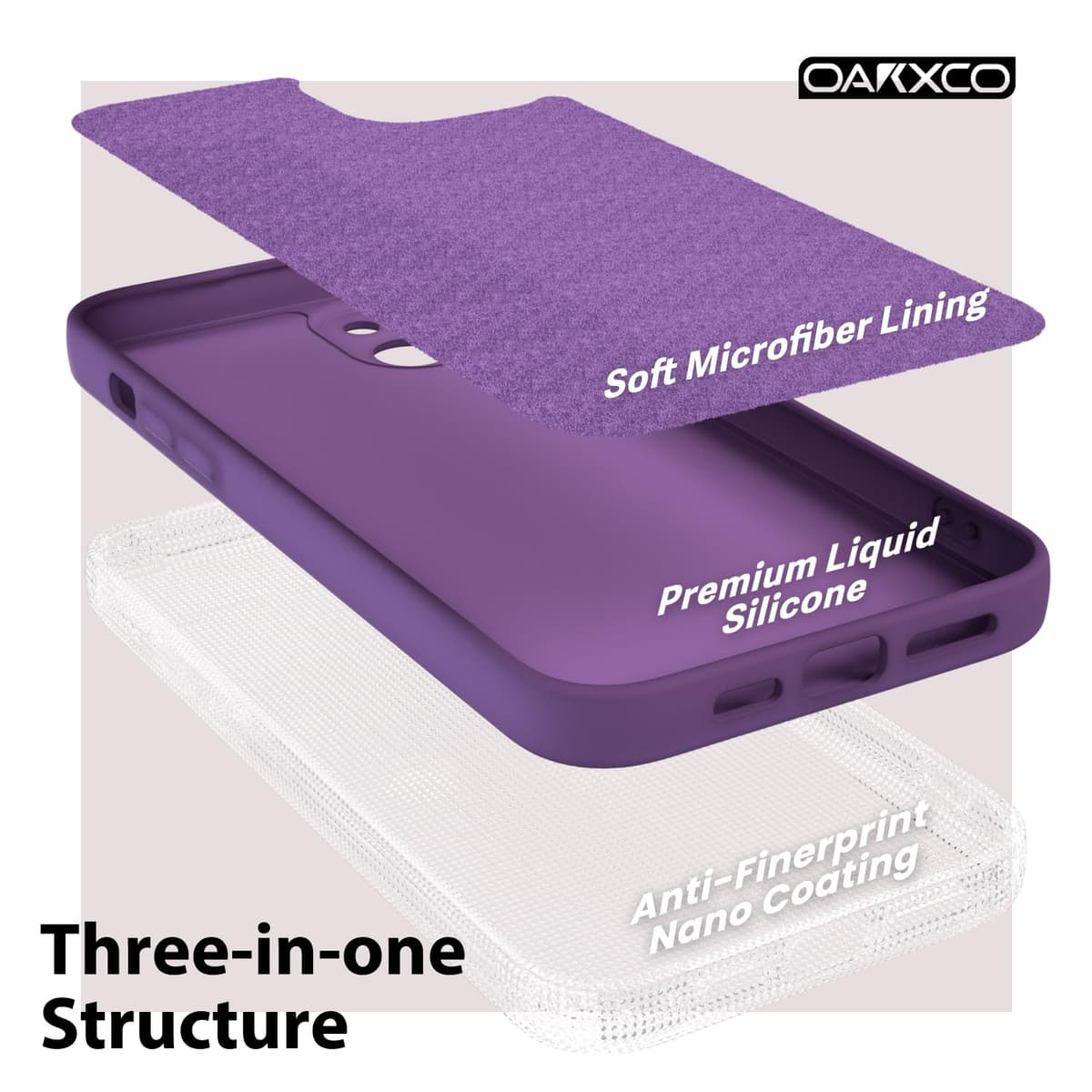 oakxco for iPhone 17 Pro Max Phone Case Liquid Silicone, Cute Thin Slim Grip Soft Rubber Gel for Women Men, Smooth Matte TPU Plain Solid Color Girly Simple Case with Camera Cover, Light Pink — view 232