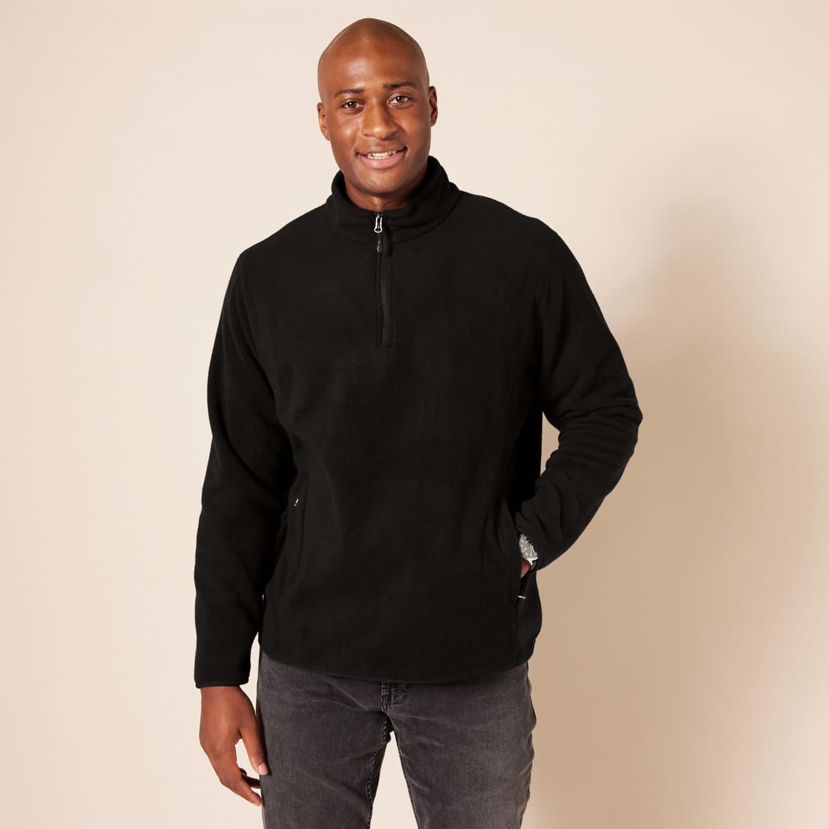 Amazon Essentials Hombre Chaqueta de Forro Polar con Cremallera de un Cuarto — view 5