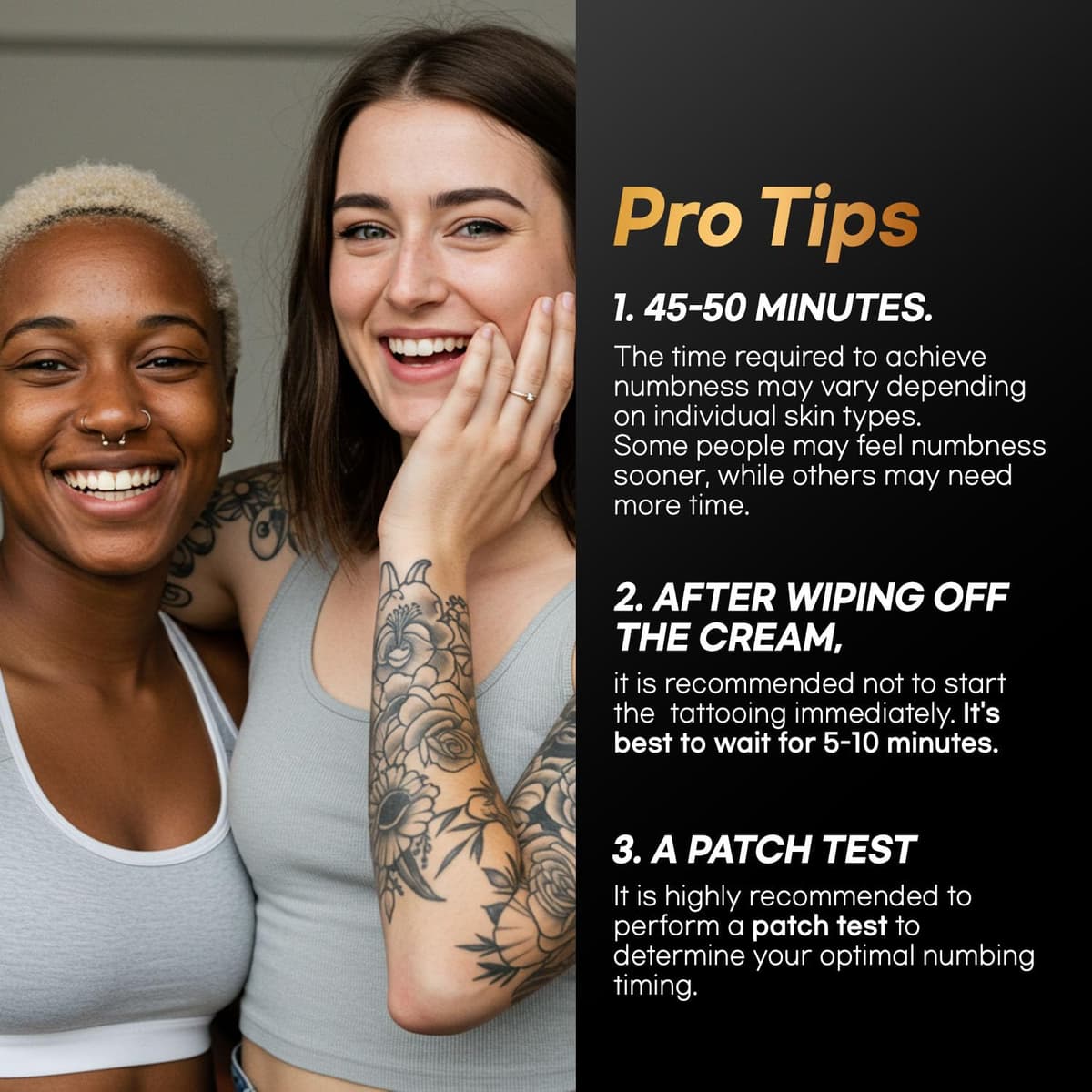 Tattoo Numbing Cream, Maximum Strength Numbing Cream for Tattoos, Waxing & Piercing for Men and Women, Long Lasting Tattoo Cream (2oz / 60g) — view 7