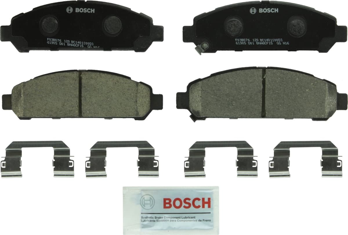 Bosch BC914 QuietCast Premium Ceramic Disc Brake Pad Set For: Acura ILX; Honda Accord, Civic, CR-V, Element, Fit, Front — view 218
