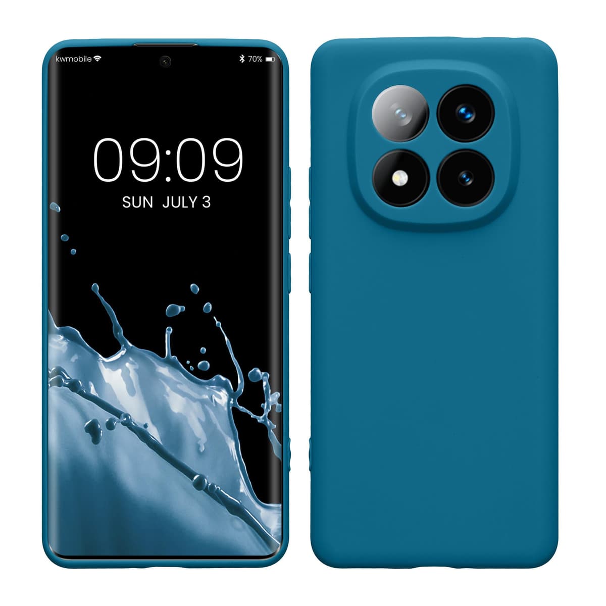 kwmobile Carcasa Compatible con Xiaomi Redmi Note 14 Pro 5G / Poco X7 Funda - Funda Ultrafina de TPU con Bordes elevados - Lavanda Metalizado — view 208