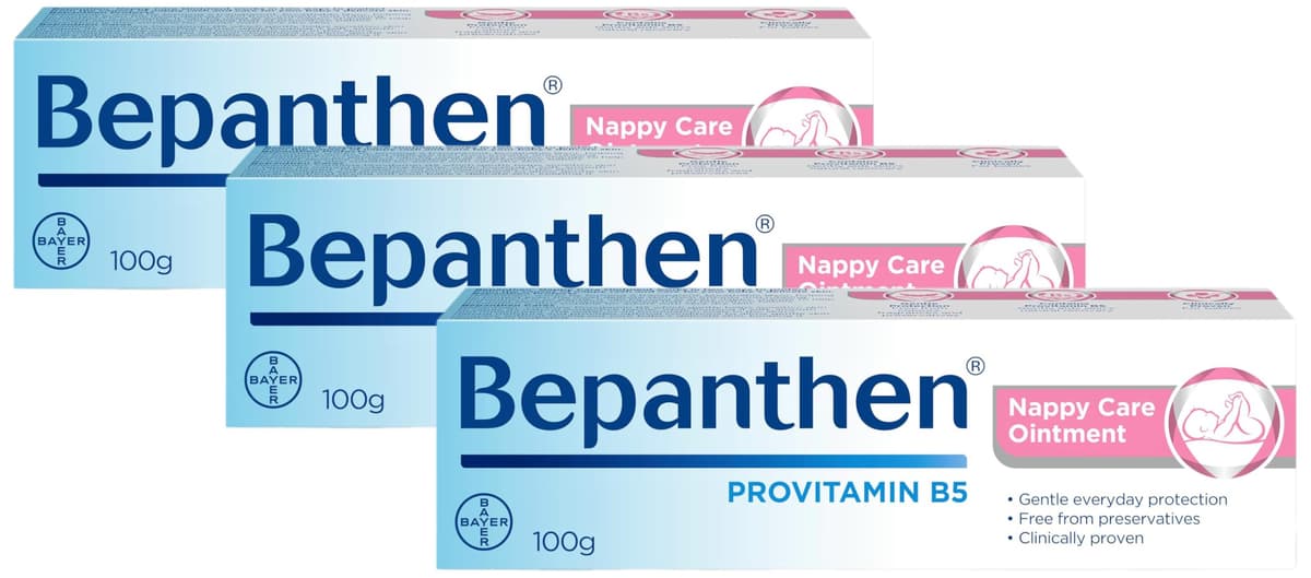 Bepanthen Nappy Care Ointment | Nappy Cream with Provitamin B5 | Suitable for Newborns Skin, 100 g (Packing May Vary). — view 15