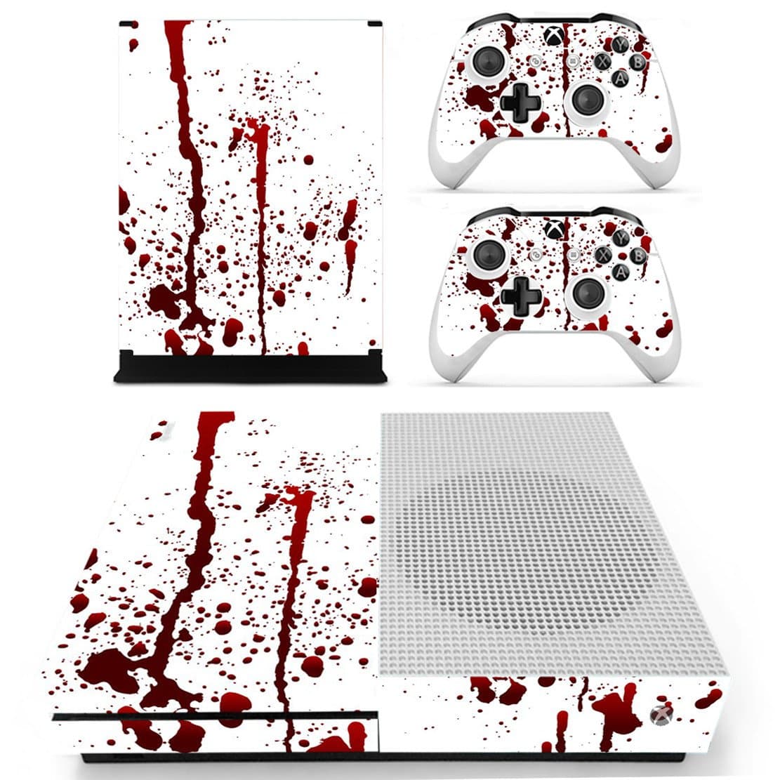 DOTBUY Vinyl Decal Full Body Skin Sticker For Microsoft Xbox One S Console And 2 Controllers And Kinect 2.0 (All White) — view 10
