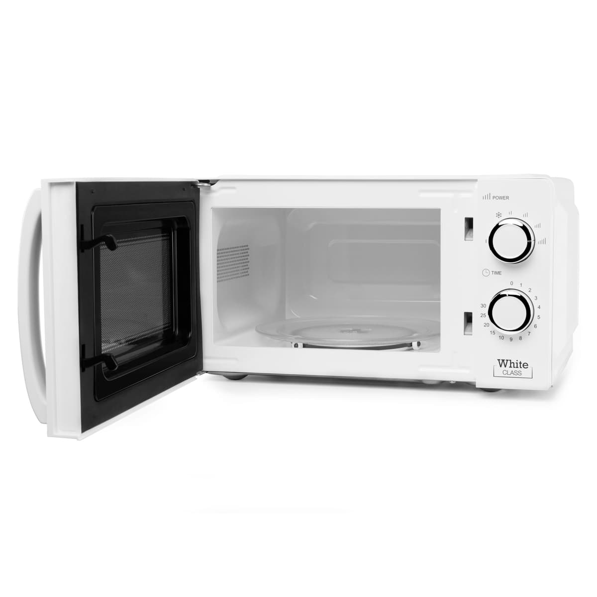 Orbegozo MI 2115, Microondas, 700 W, 6 niveles de funcionamiento, 20 litros de capacidad, temporizador hasta 30 minutos, programa descongelación, señal fin cocción, color blanco — view 3