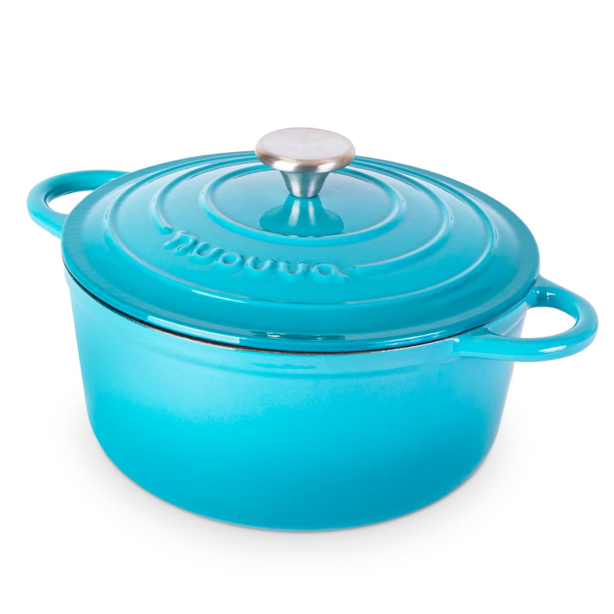 Nuovva Enamelled Cast Iron Dutch Oven Pot with Lid – 5 Quart Casserole Dish – Ceramic Dutch Oven for Bread Baking, Roasting, Braising & Stews – Oven Safe up to 500°F – 24cm Orange — view 42