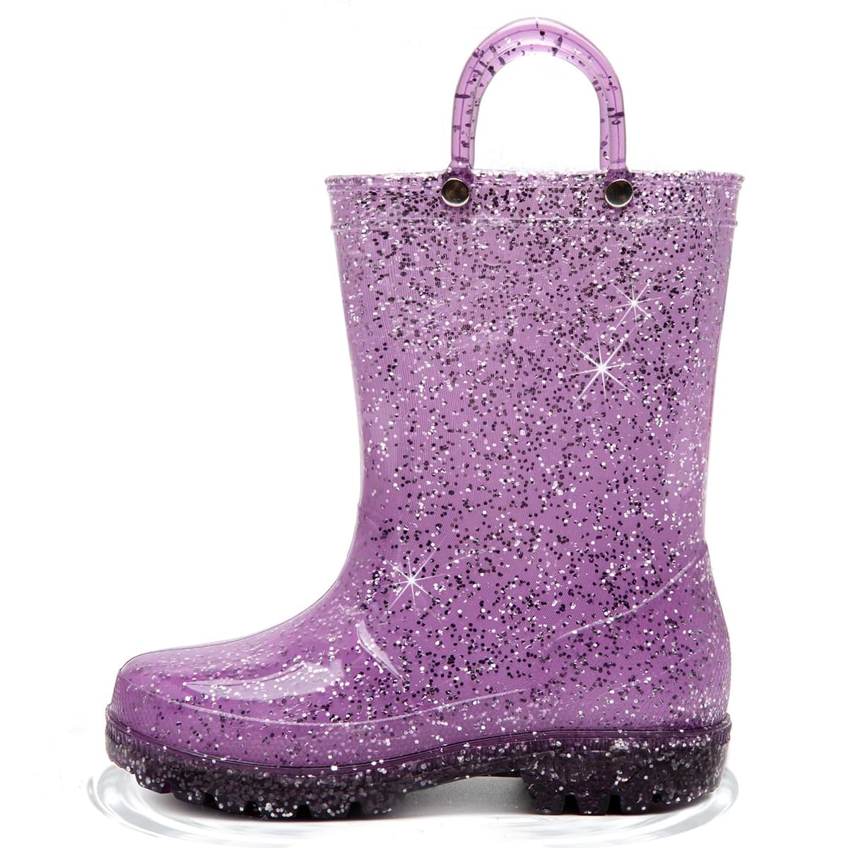 Hugrain Kids Adorable Light Up Wellies with Easy On Handles — view 16
