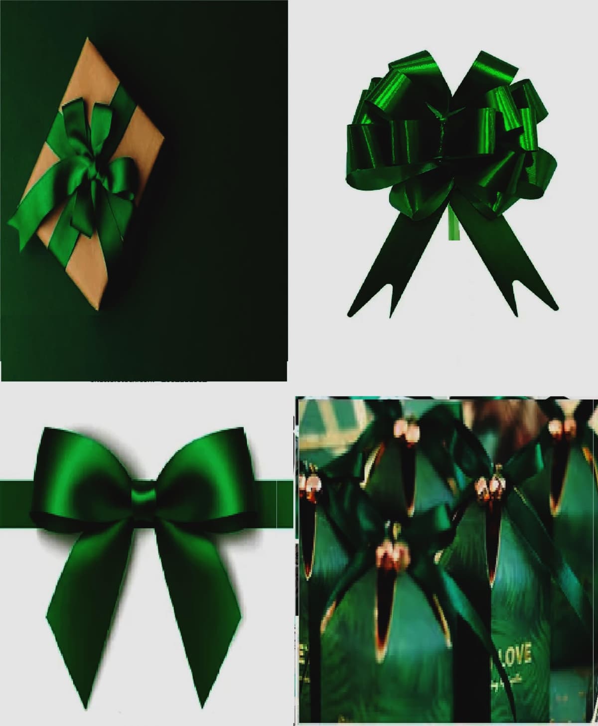 Satin Ribbon. 38mm Wide 5 Meters (Dark Green) Gift Wrap Ribbon, Ribbons for Gift Wrapping, Christmas Ribbon, Gift Wrapping Ribbon for Crafting, Wedding Party Decor — view 354