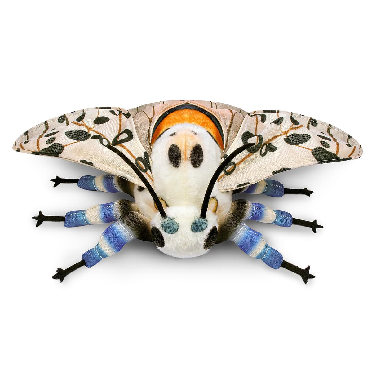 lilizzhoumax Simulation Leopard Moth Plush Toy 10.62inch Soft Realistic Leopard Moth Stuffed Animal Plush Toy for Kids Insect lovers Boys and Girls Gifts Home Decoration — view 3