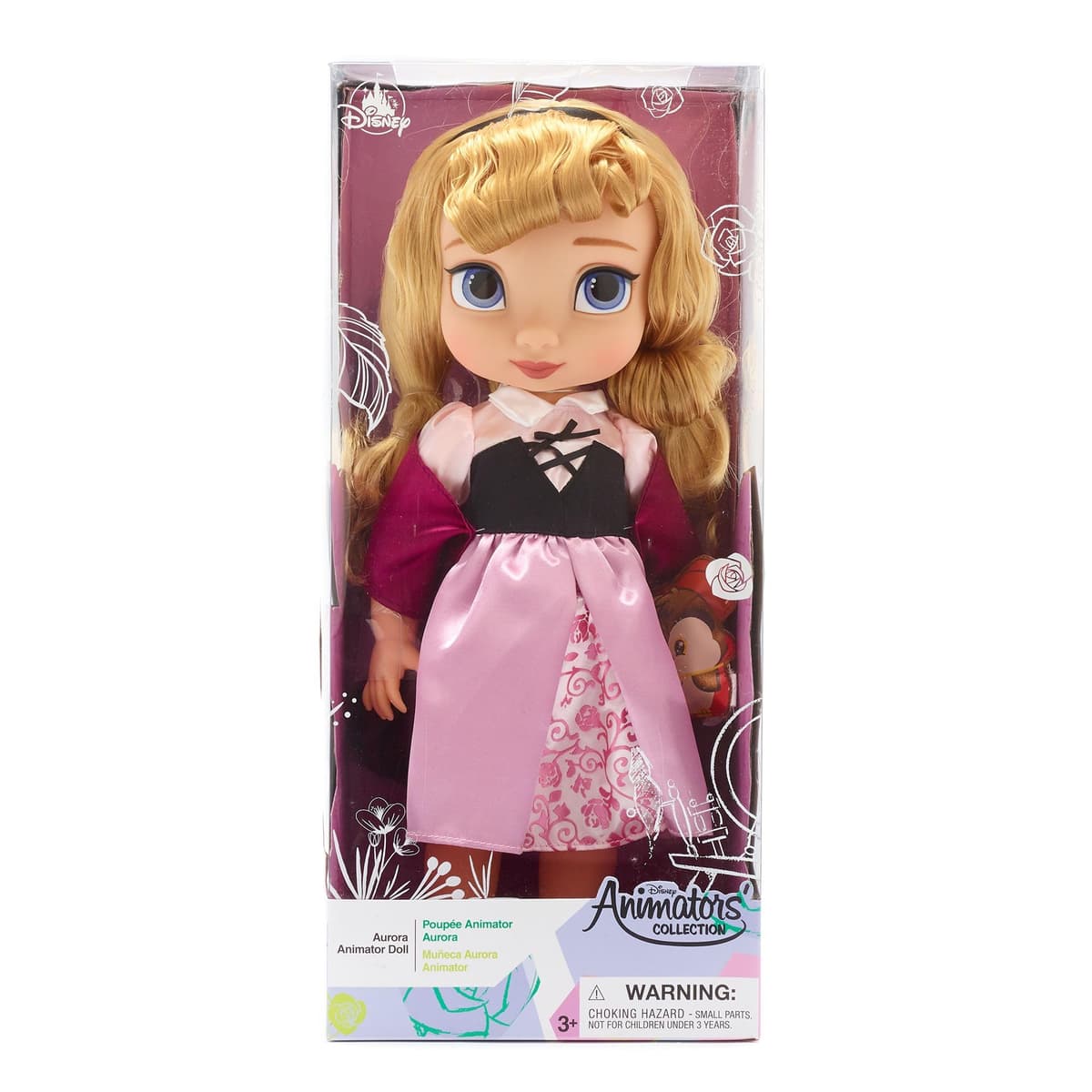 Disney Store: muñeca niña coleccionable de Campanilla (colección Animators), Peter Pan, 39 cm, pelo enraizado y traje realistas, peluche del cocodrilo Tic Tac en raso acolchado, para mayores de 3 años — view 5