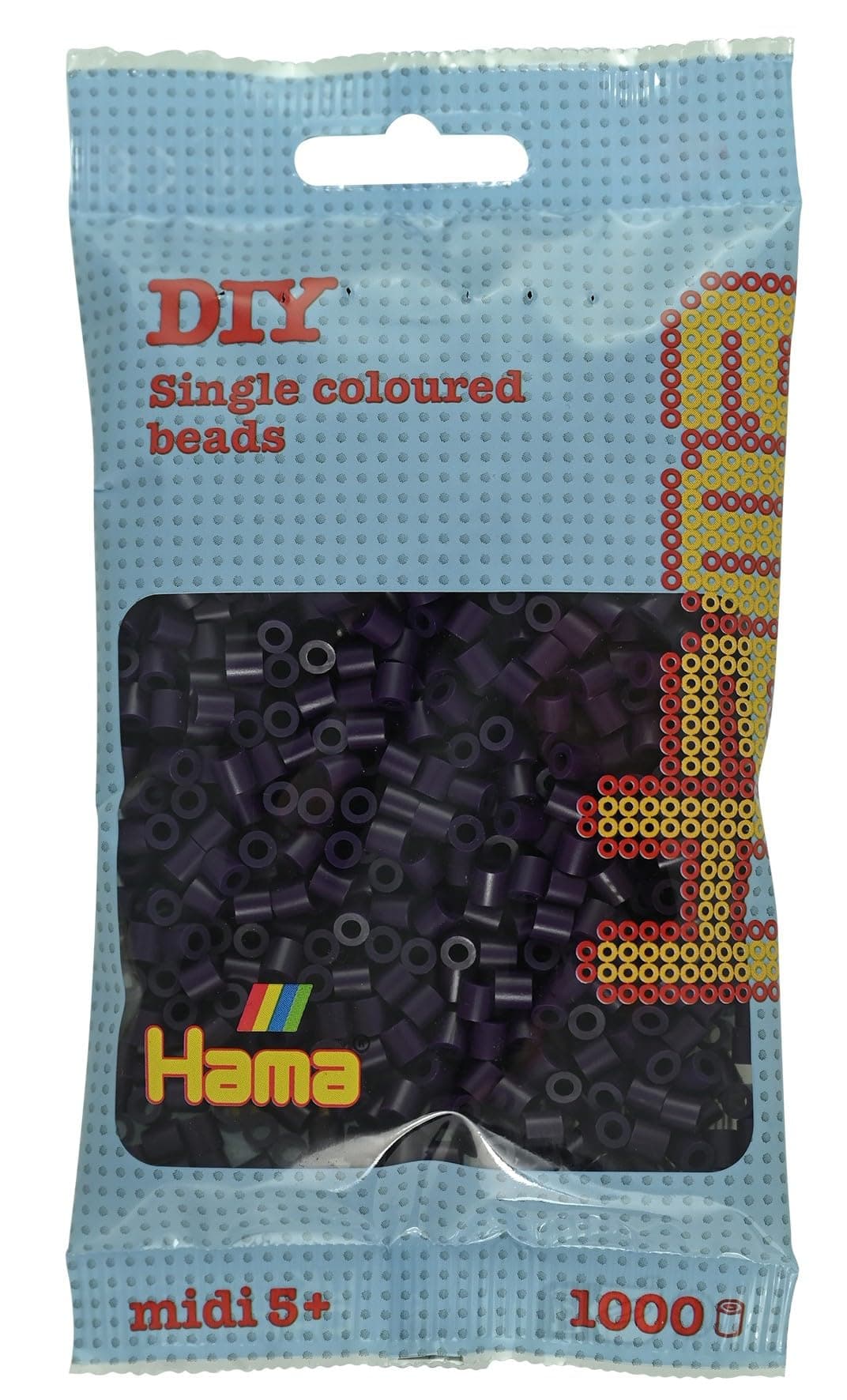 HAMA Bolsa de perlas | Aprox. 1000 cuentas midi fusibles para manualidades y mosaicos | Perlas de fusión para niños creativos 5+ | Juego de arte y decoración | Beige — view 51