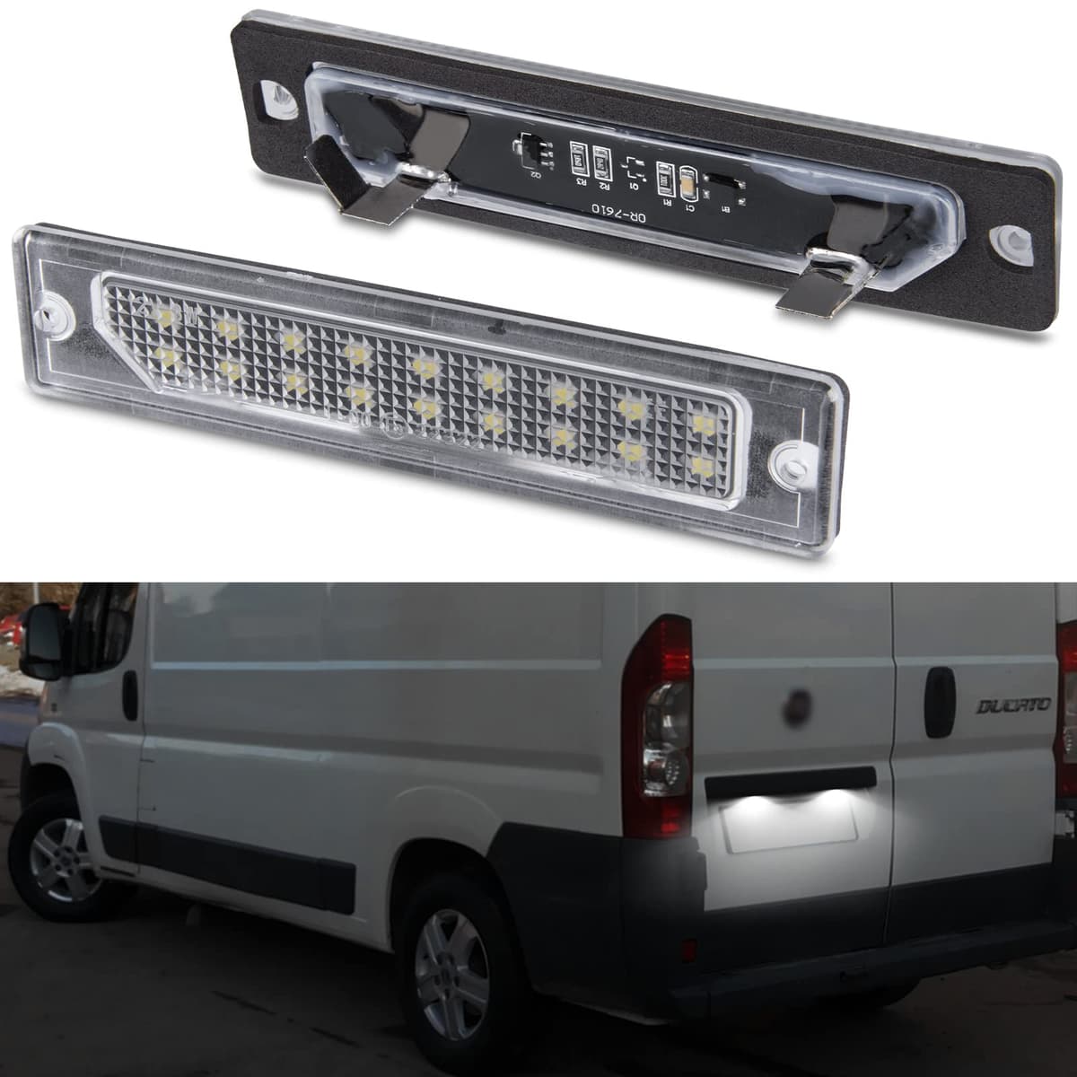 Luces LED Matrícula para 206 207 407 406 306 307 308 5008, Luz Matrícula para Citro-en C3 PICASSO C4 C5 BERLINGO B9 M49 M59 SAXO XSARA, LED Matrícula 2 Piezas Canbus — view 20