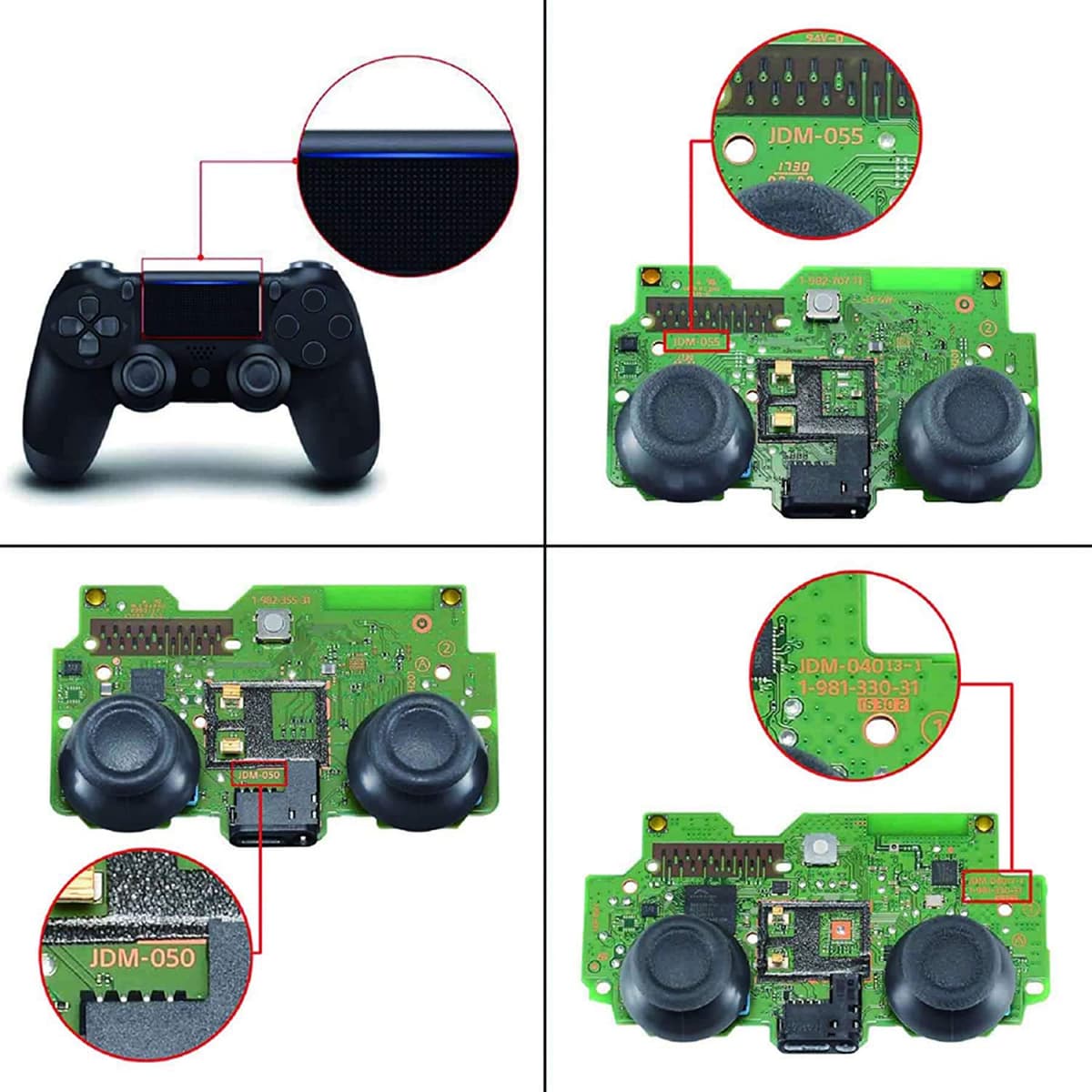 eXtremeRate Decade Tournament Controller(DTC) Actualización Kit para ps4 JDM-040/050/055 Control Actualización Board&Carcasa Ergonómica&Botones Traseros&Gatillos Stops-No Incluye Mando(Negro) — view 2