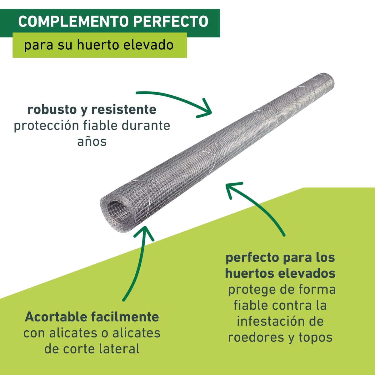 Windhager Rejillas para topillos en Camas elevadas, Barrera Molar, Rejilla de protección para Camas elevadas, 2.1 x 1.1 m, Color Plata, 79013 — view 4