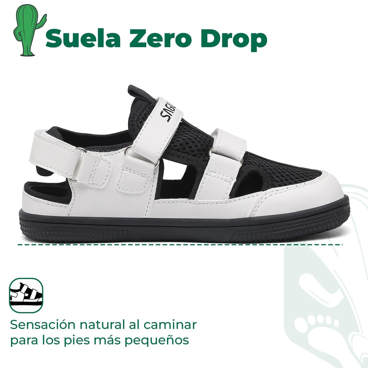 SAGUARO Niño Sandalias Barefoot Cangrejeras - Puntera Cerrada & Puntera ancha, 25-36 — view 6