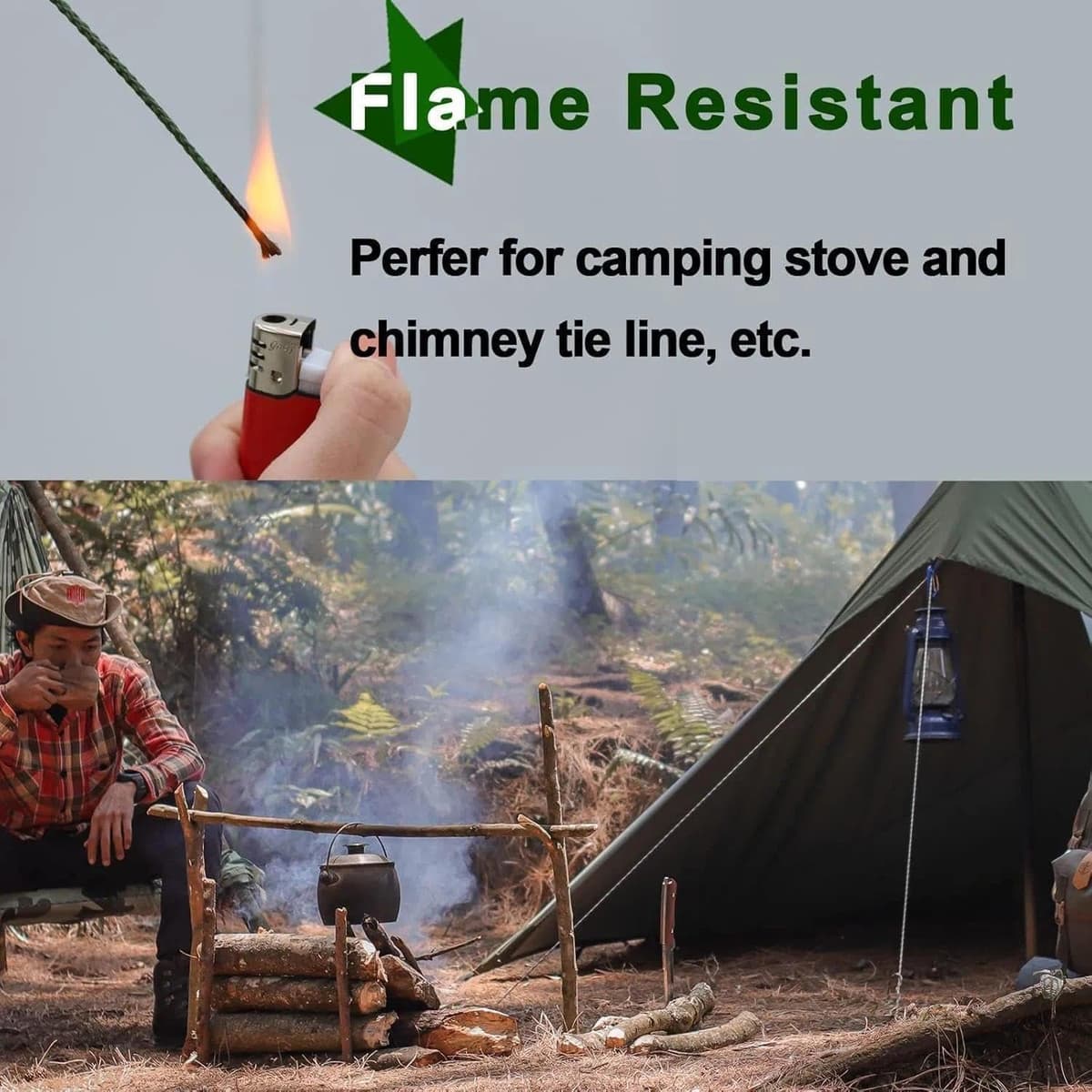 9KM DWLIFE Cuerda de pesca trenzada Kevlar Resistencia superior a la tracción y alta resistencia a la abrasión Resistente a la llama Cuerda multiusos 150 lb-1000 lb Cuerda de cometa/Herramientas al — view 5