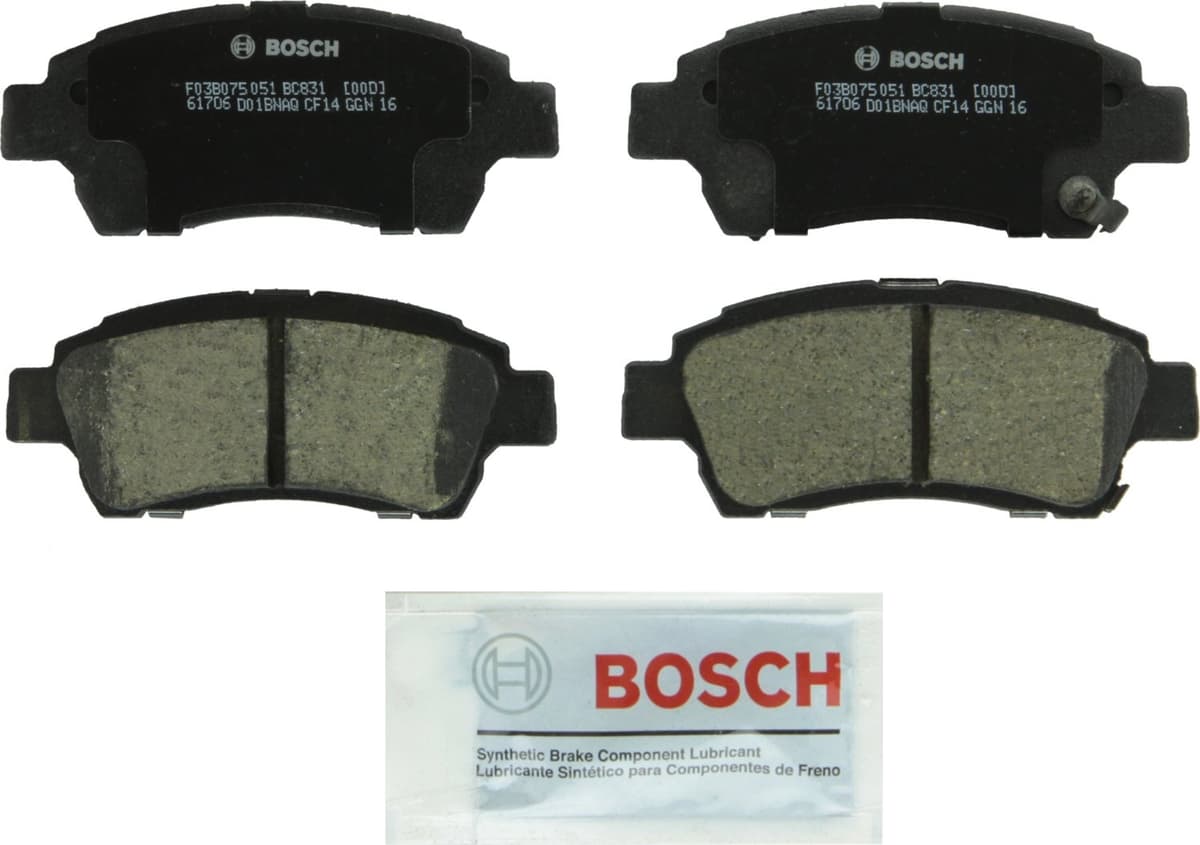 Bosch BC914 QuietCast Premium Ceramic Disc Brake Pad Set For: Acura ILX; Honda Accord, Civic, CR-V, Element, Fit, Front — view 150