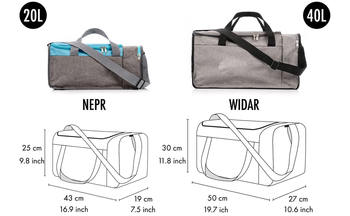 Bolsa de Deporte Mujer y Hombre Meteor – Ligera y Compacta para Gimnasio y Viaje – Equipaje de Mano – 20L / 40L — view 6