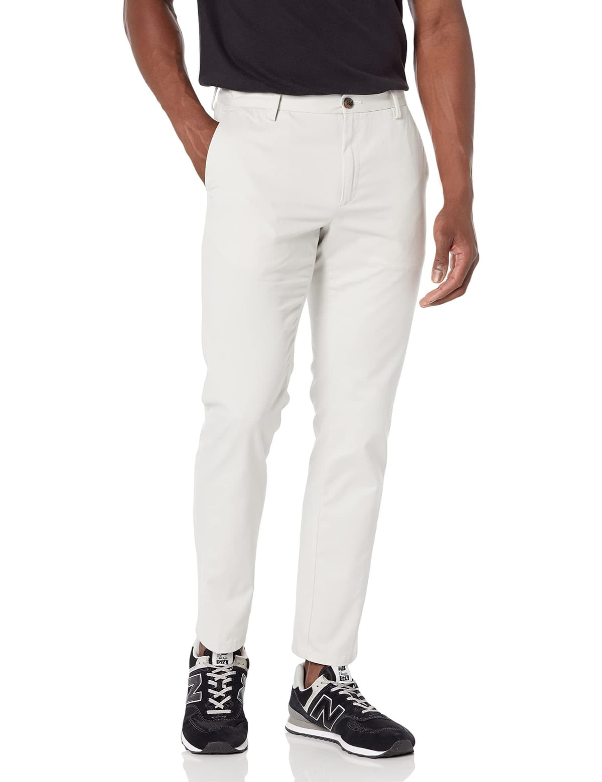Amazon Essentials Men's Slim Fit Wrinkle-Resistant Flat-Front Work Chino Trousers