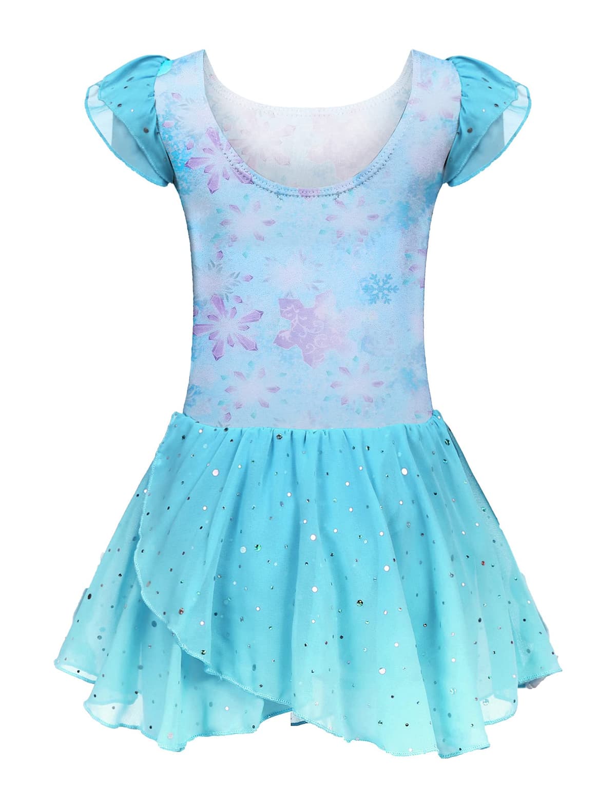 Trudge Ropa de Ballet para Niñas - Vestido Manga Corta de Algodón con Leotardo y Falda Tutú - Traje de Baile — view 12