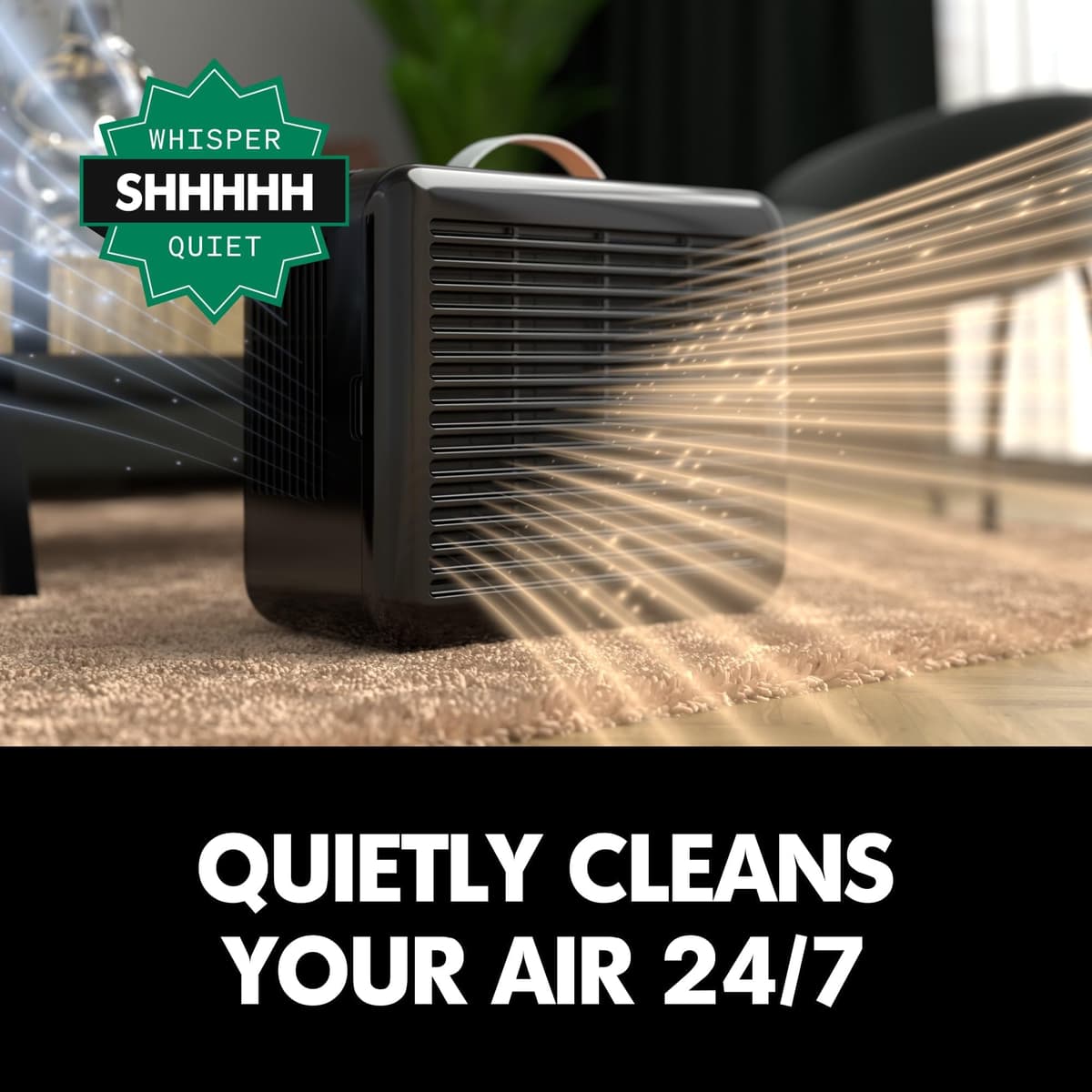 PuroAir Air Purifier 100i Smart HEPA Air Purifiers for Home Pets - Portable Small Air Purifier Filters up to 550 Ft² of Pollutants, Smoke, Pollen, Dust - Room Air Purifiers for Bedroom, Baby, Office — view 8
