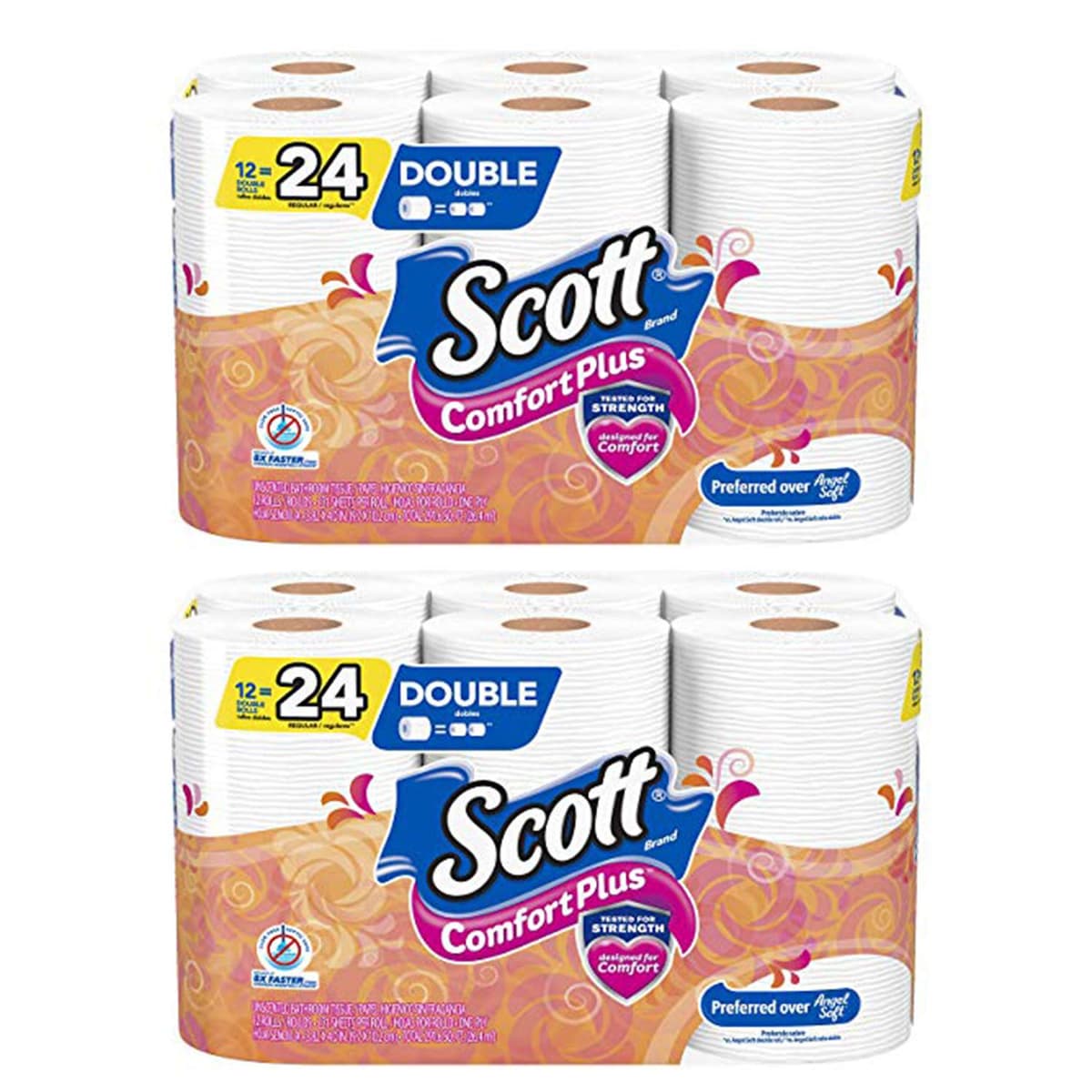 Scott Comfortplus Toilet Paper, Double Roll, Bath Tissue, 18 Count — view 55