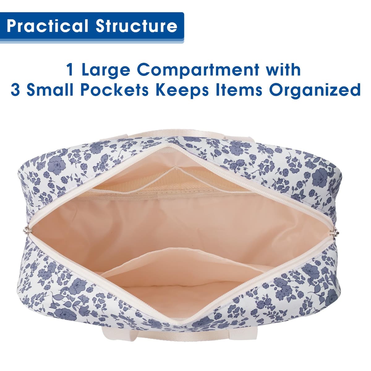 Narwey Toiletry Bag, Large Toiletry Bags for Women, Full Size Wash Bag Women, Large Makeup Bag with Handles, Portable Toiletries Bag for Travel, Make up Cosmetic Organizer for Essentials — view 2