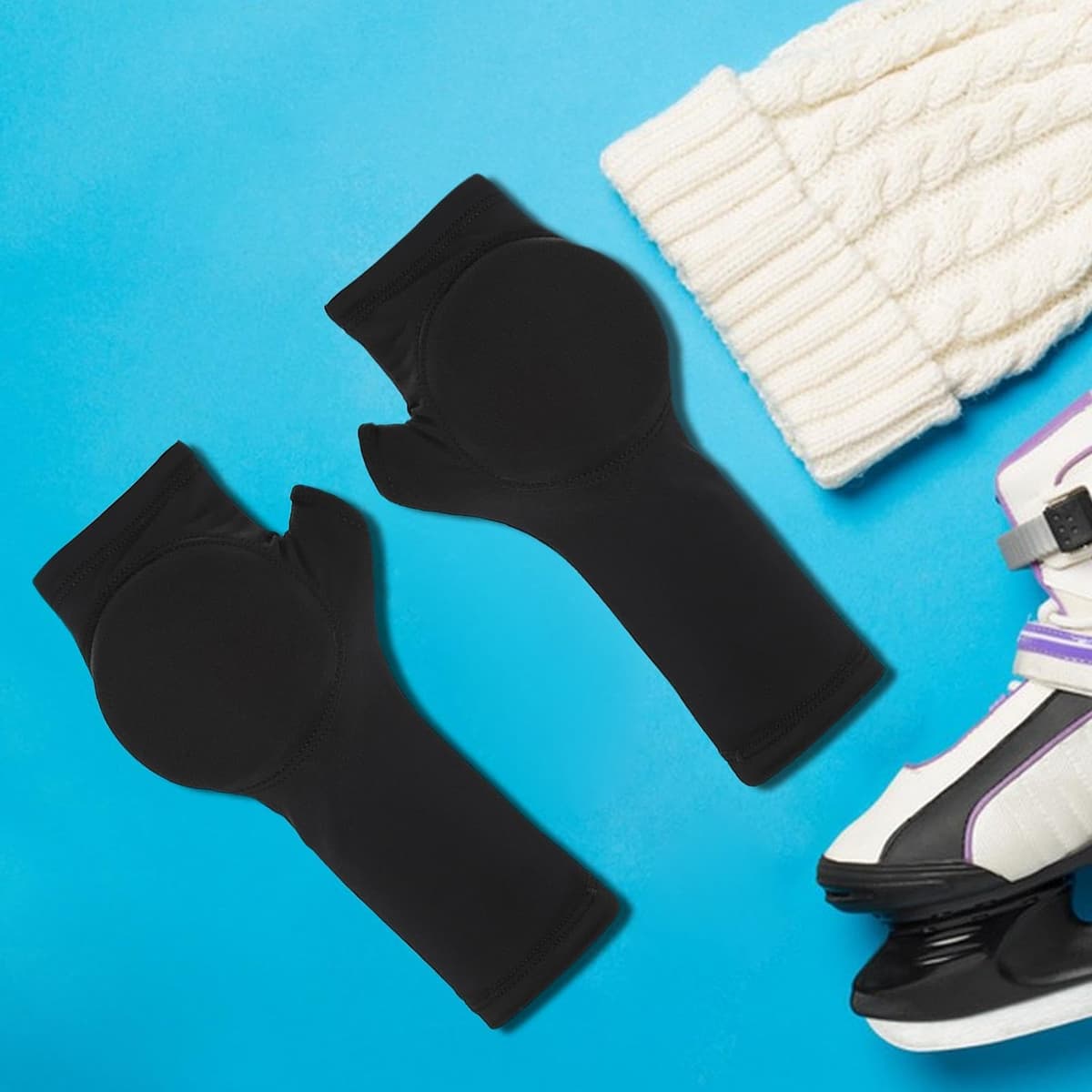 Guantes De Patinaje sobre Hielo,Guantes De Patinaje sobre Hielo, Equipo de Seguridad para Mins Deportes de, Cubierta para Adultos, Almohadillas — view 3