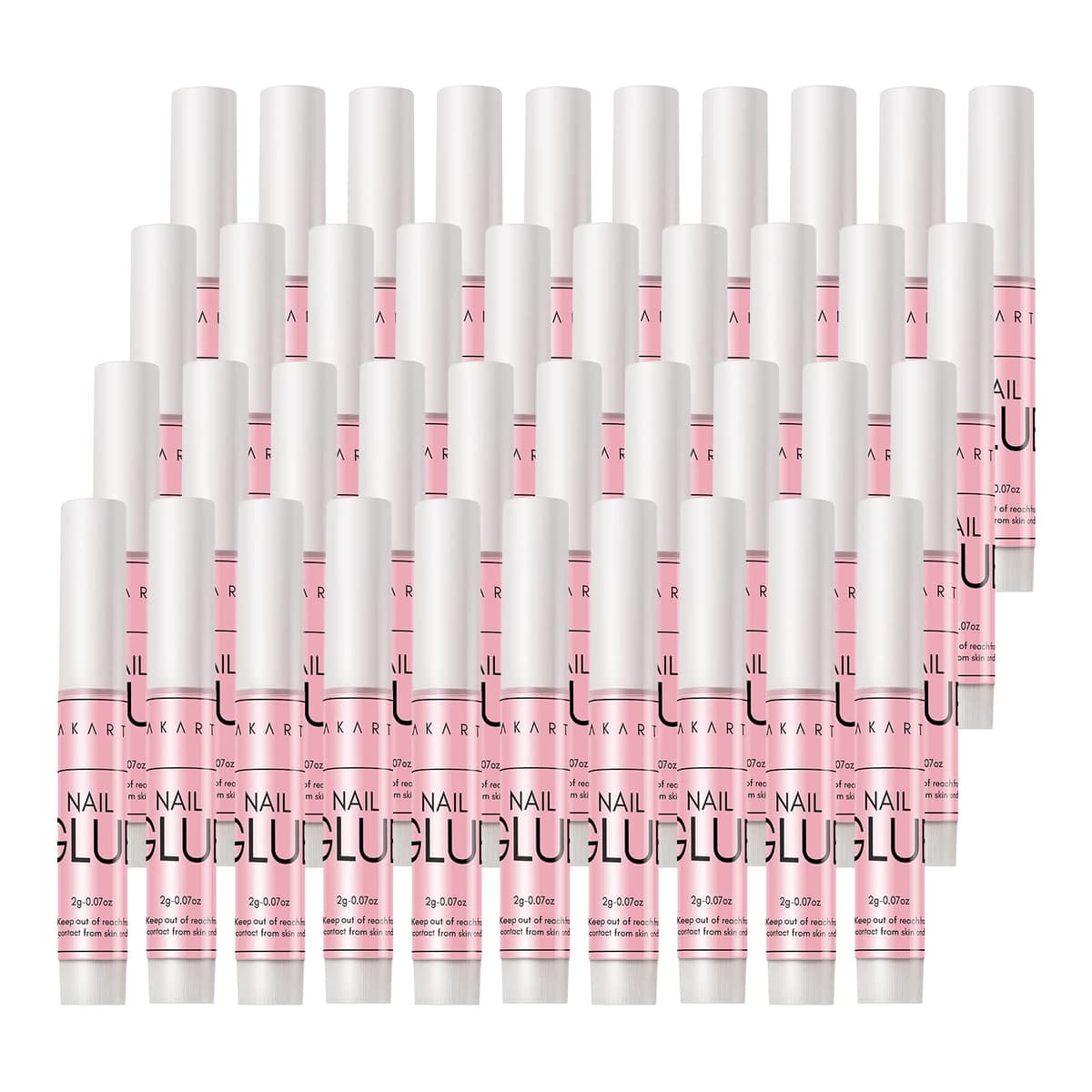 Makartt Nail Glue Extra Strong for Nail Tips, 5s Dries Quickly, 10Pcs Press on Nail Glues for Acrylic Nails and Broken Nails, Professional Super False Nail Glue Long Lasting, No Nail Lamp Needed — view 10