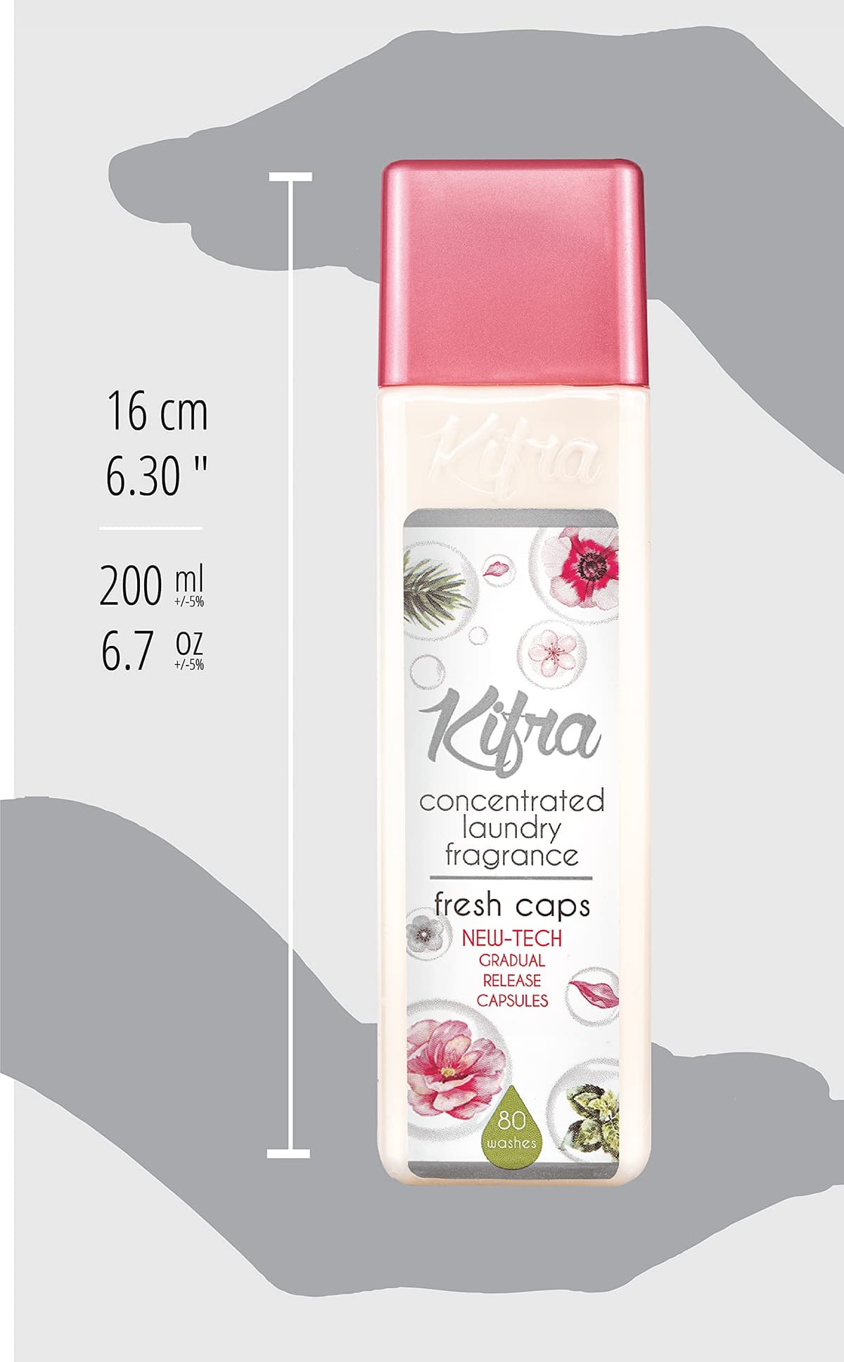 KIFRA FRESH CAPS Perfume de Lavandería Concentrado 200ml 80 Ciclos de Lavado — view 9