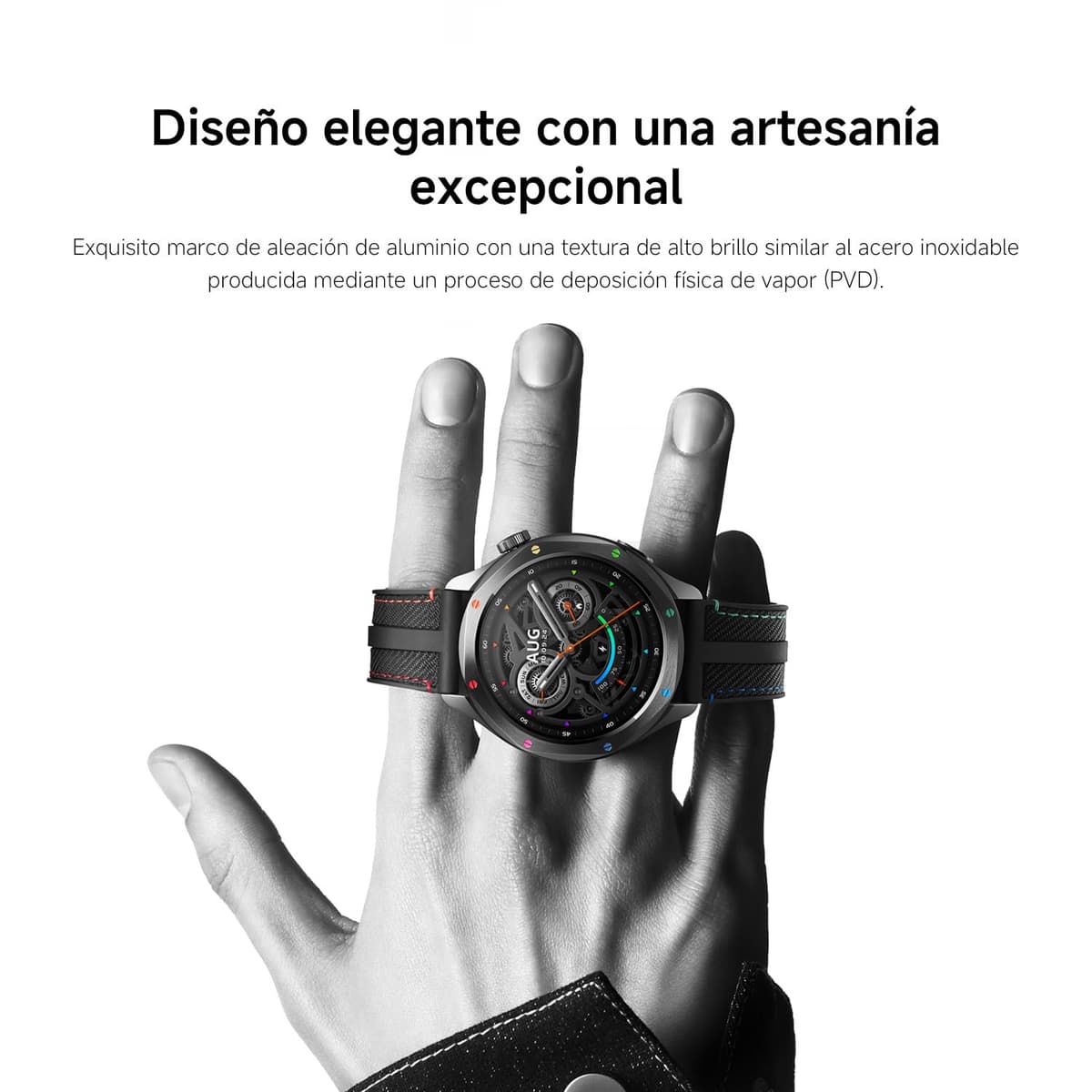 XIAOMI Watch S4, Versión Bluetooth, Modo Deportivo Profesional avanzado, Bisel de Cambio rápido 2.0, Pantalla AMOLED 1.43 Pulgadas Circular, Monitor Frecuencia Cardíaca y Sueño, Rainbow — view 6