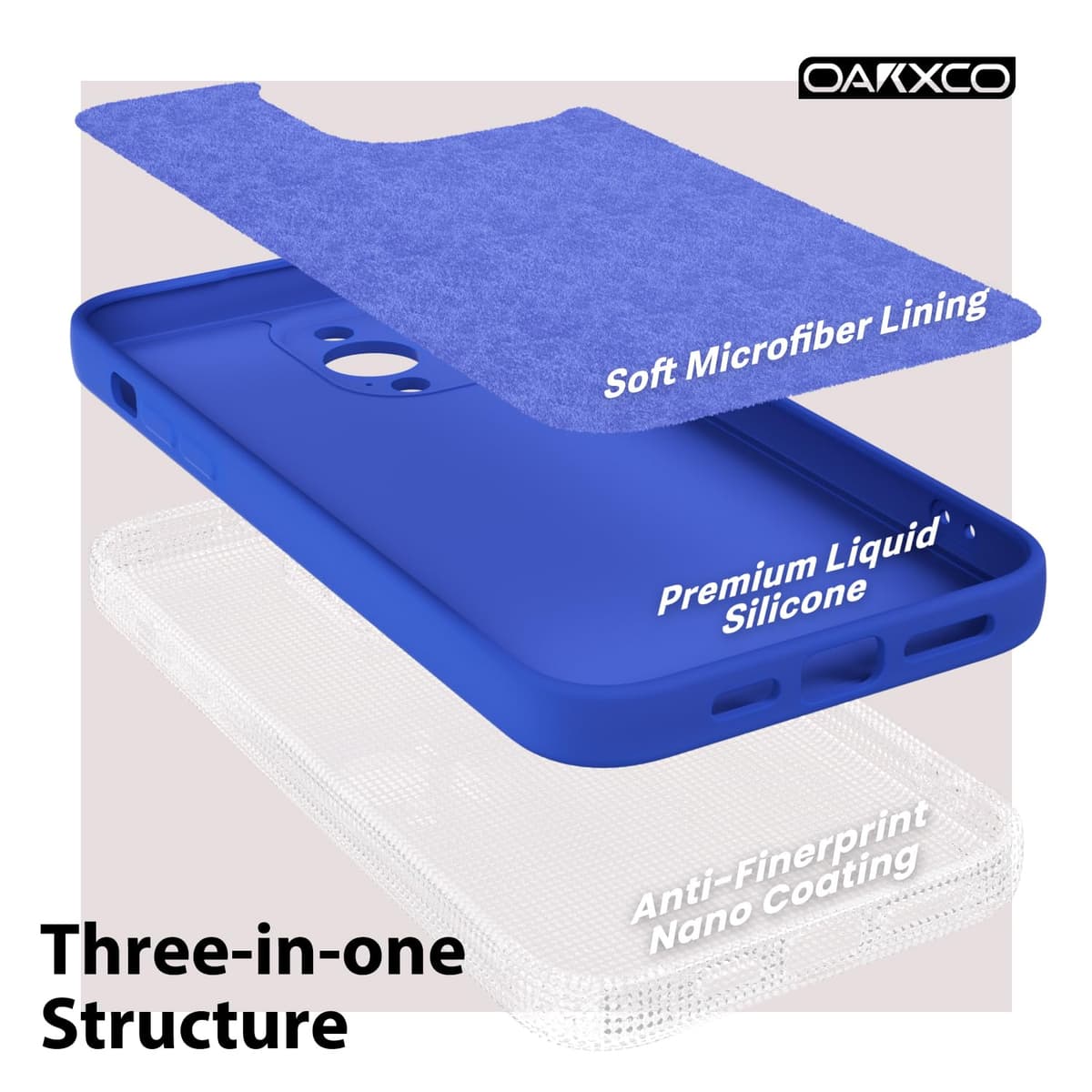 oakxco for iPhone 17 Pro Max Phone Case Liquid Silicone, Cute Thin Slim Grip Soft Rubber Gel for Women Men, Smooth Matte TPU Plain Solid Color Girly Simple Case with Camera Cover, Light Pink — view 1015